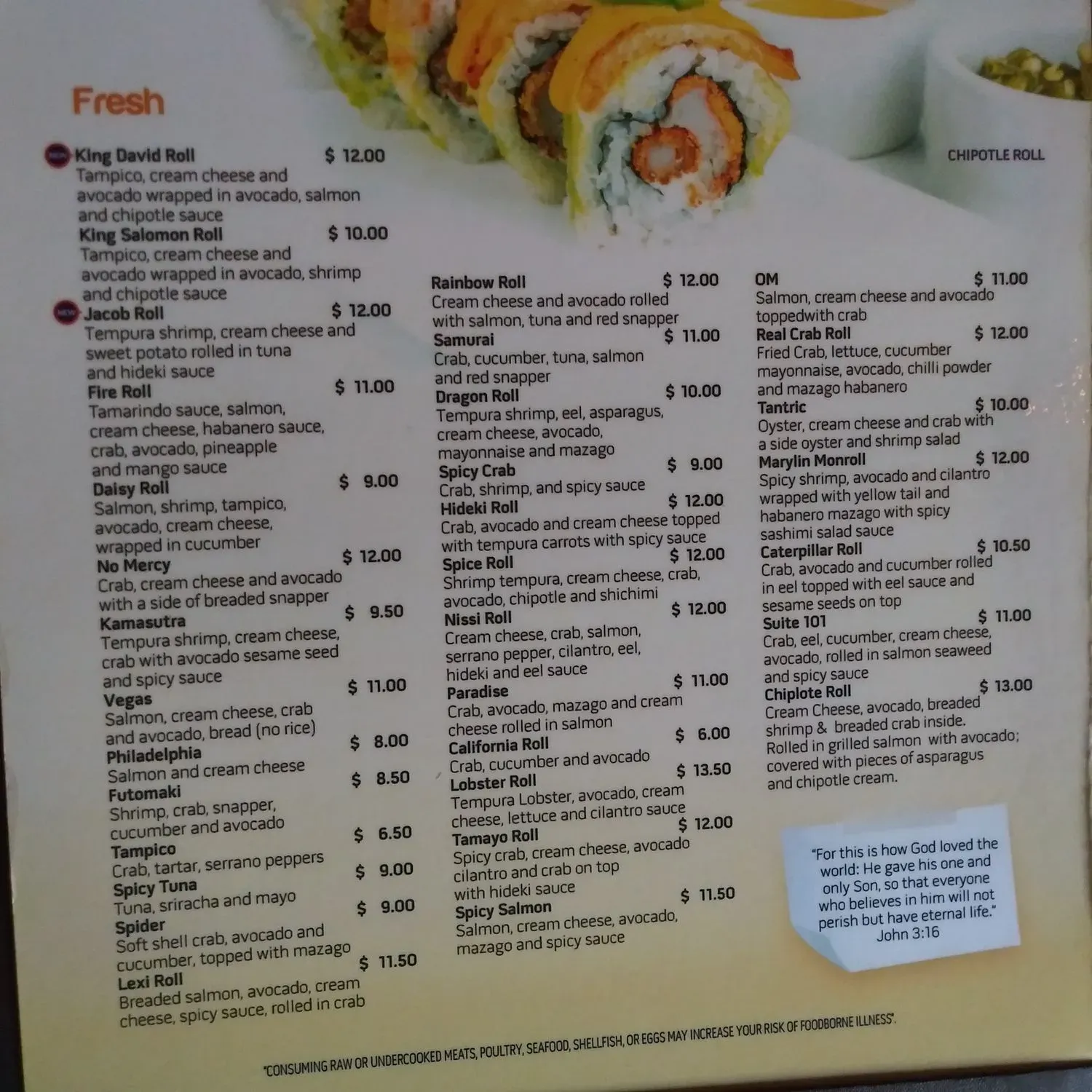 Menu 3