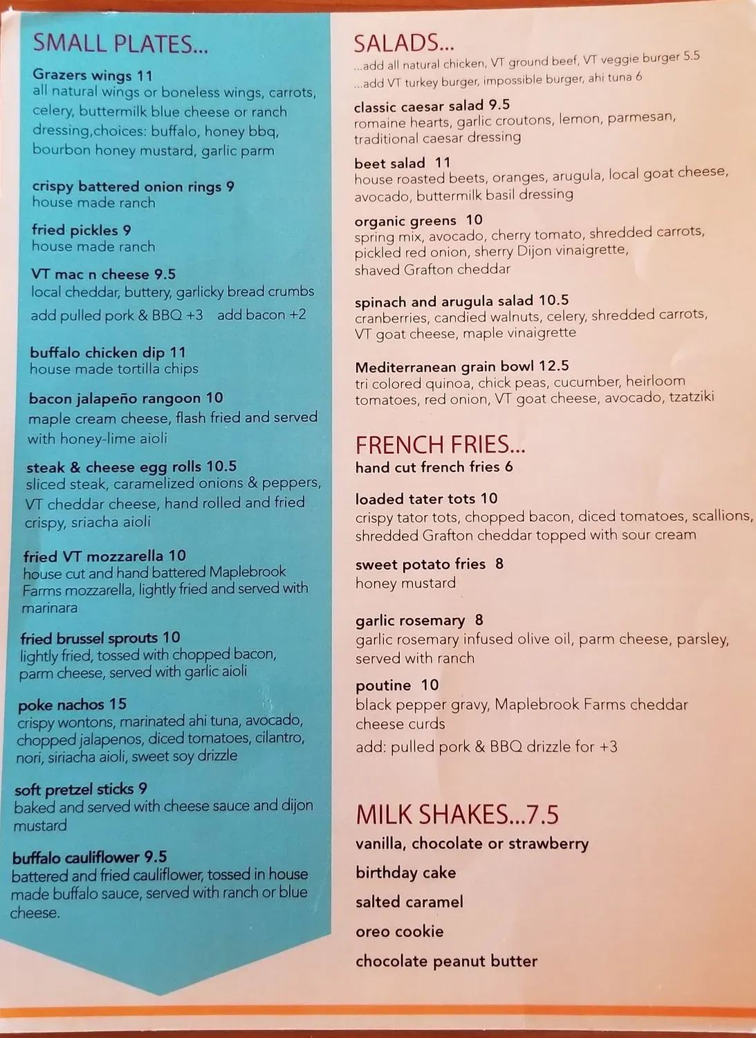 Menu 1