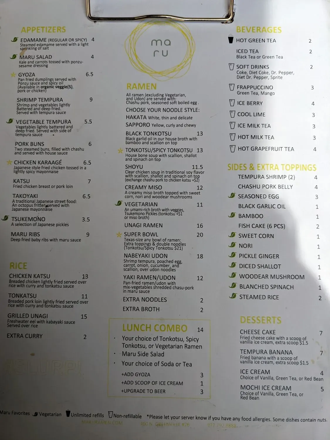 Menu 4