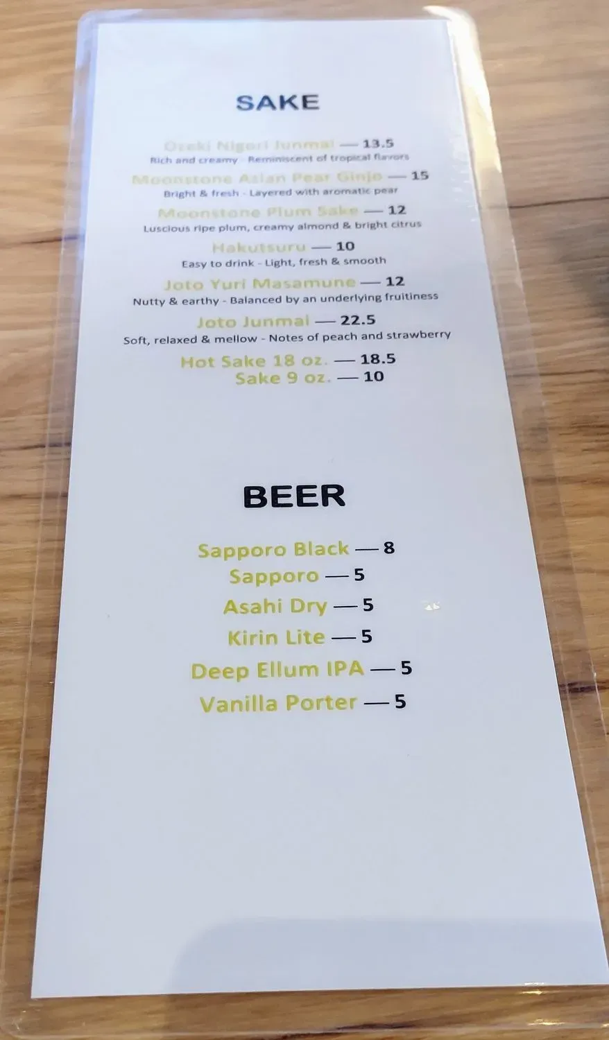 Menu 6