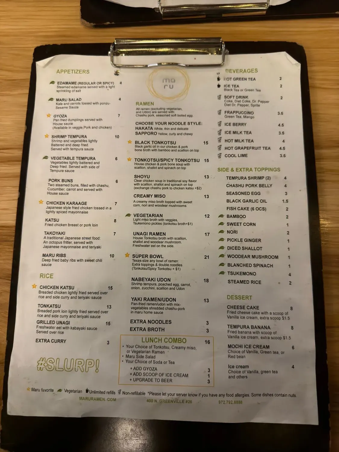 Menu 3