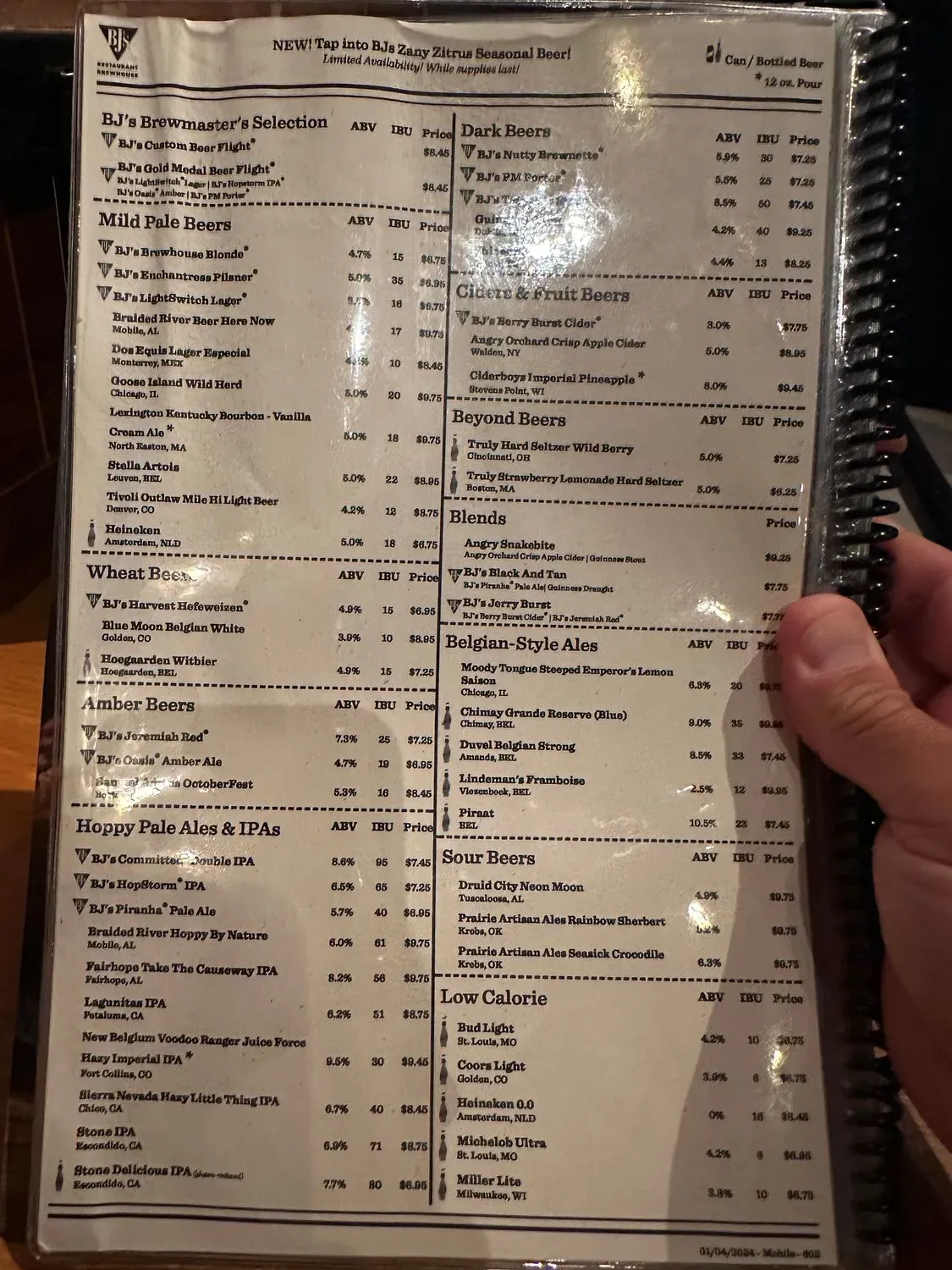 Menu 4