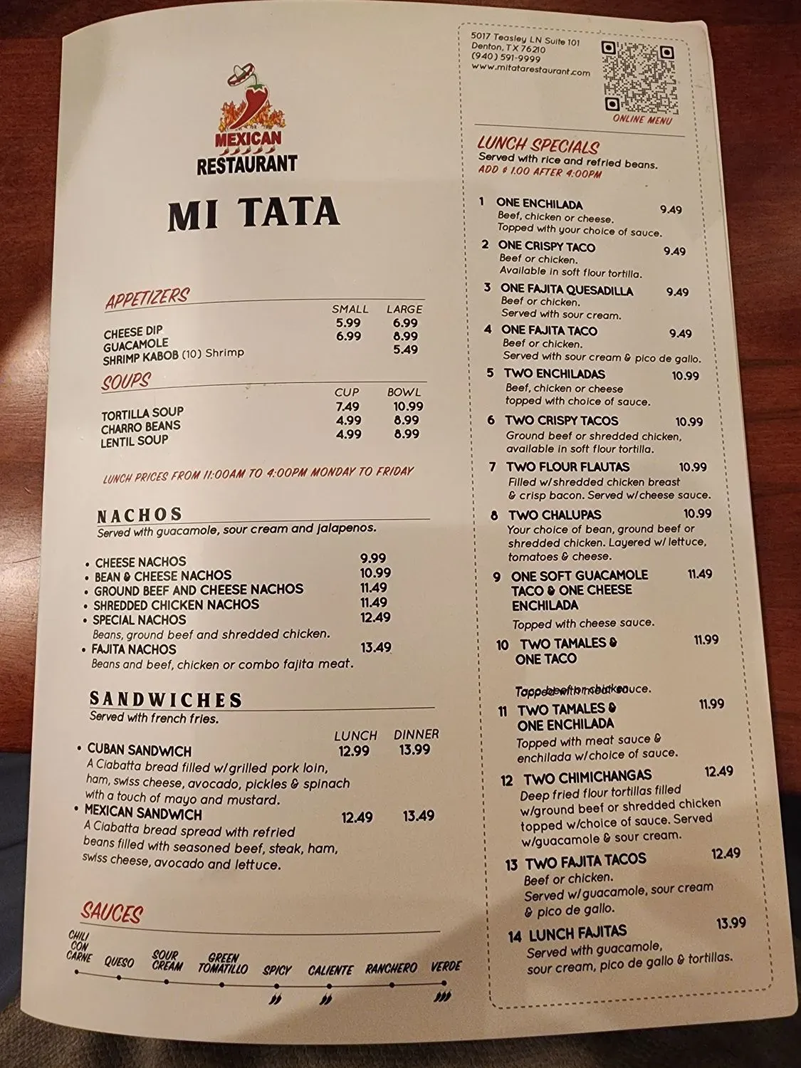 Menu 1