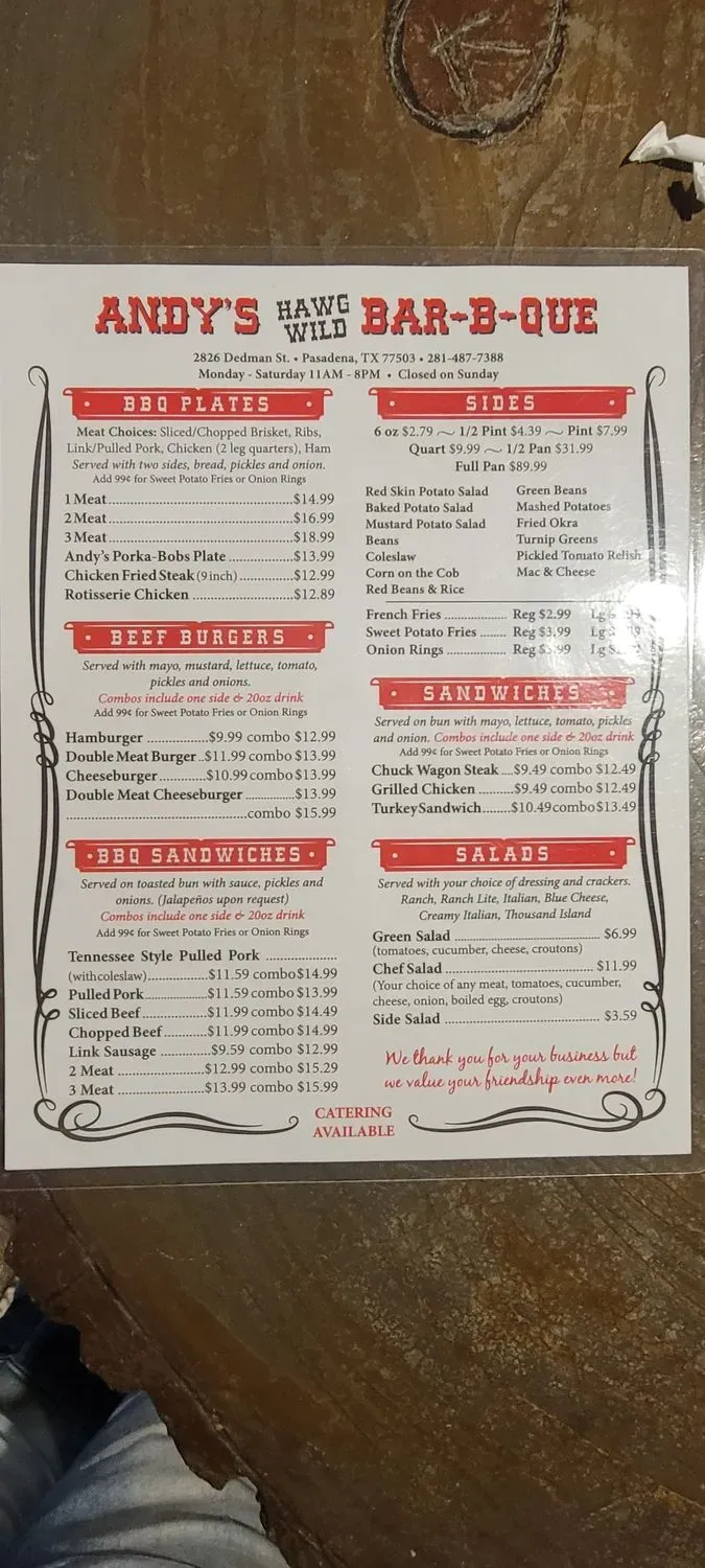 Menu 5