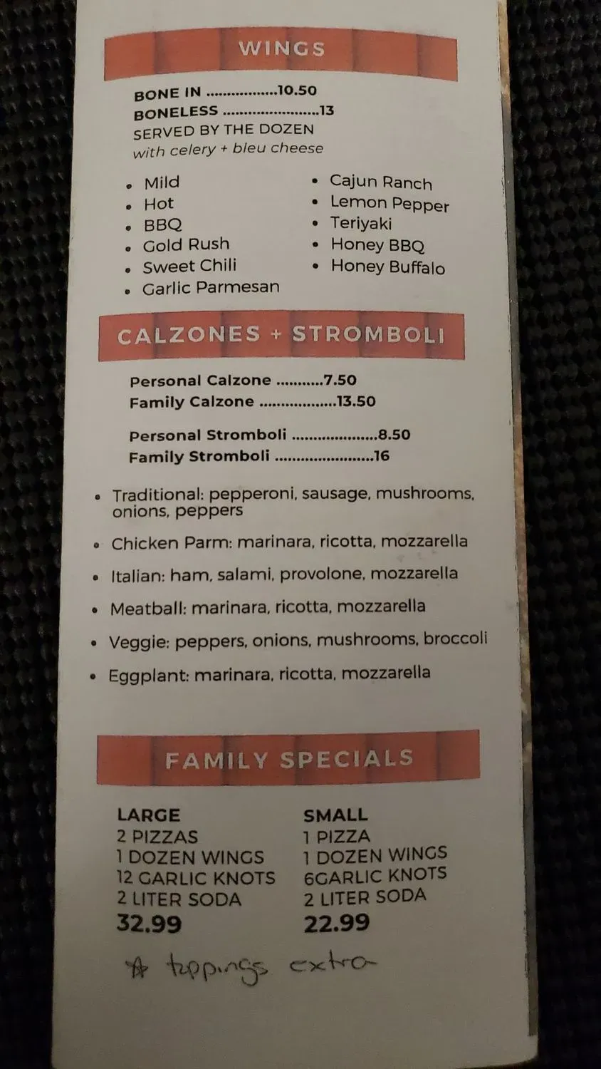 Menu 5