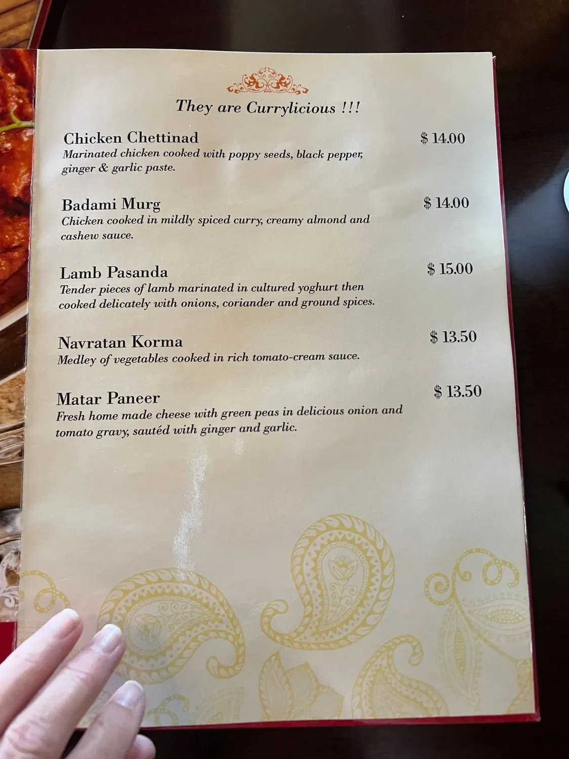 Menu 5