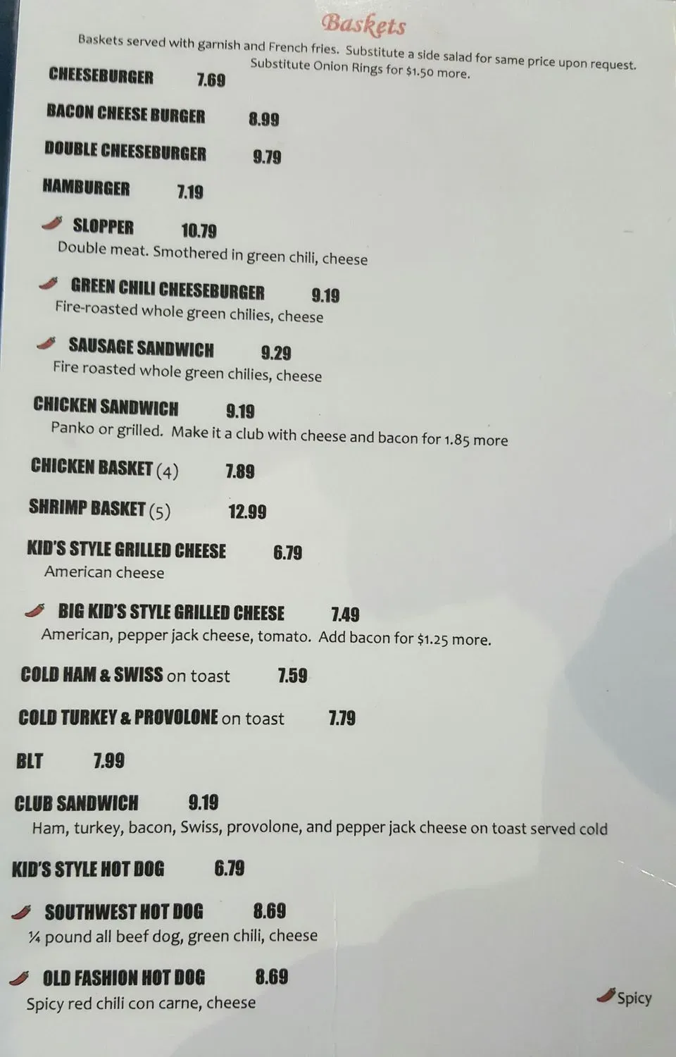 Menu 5