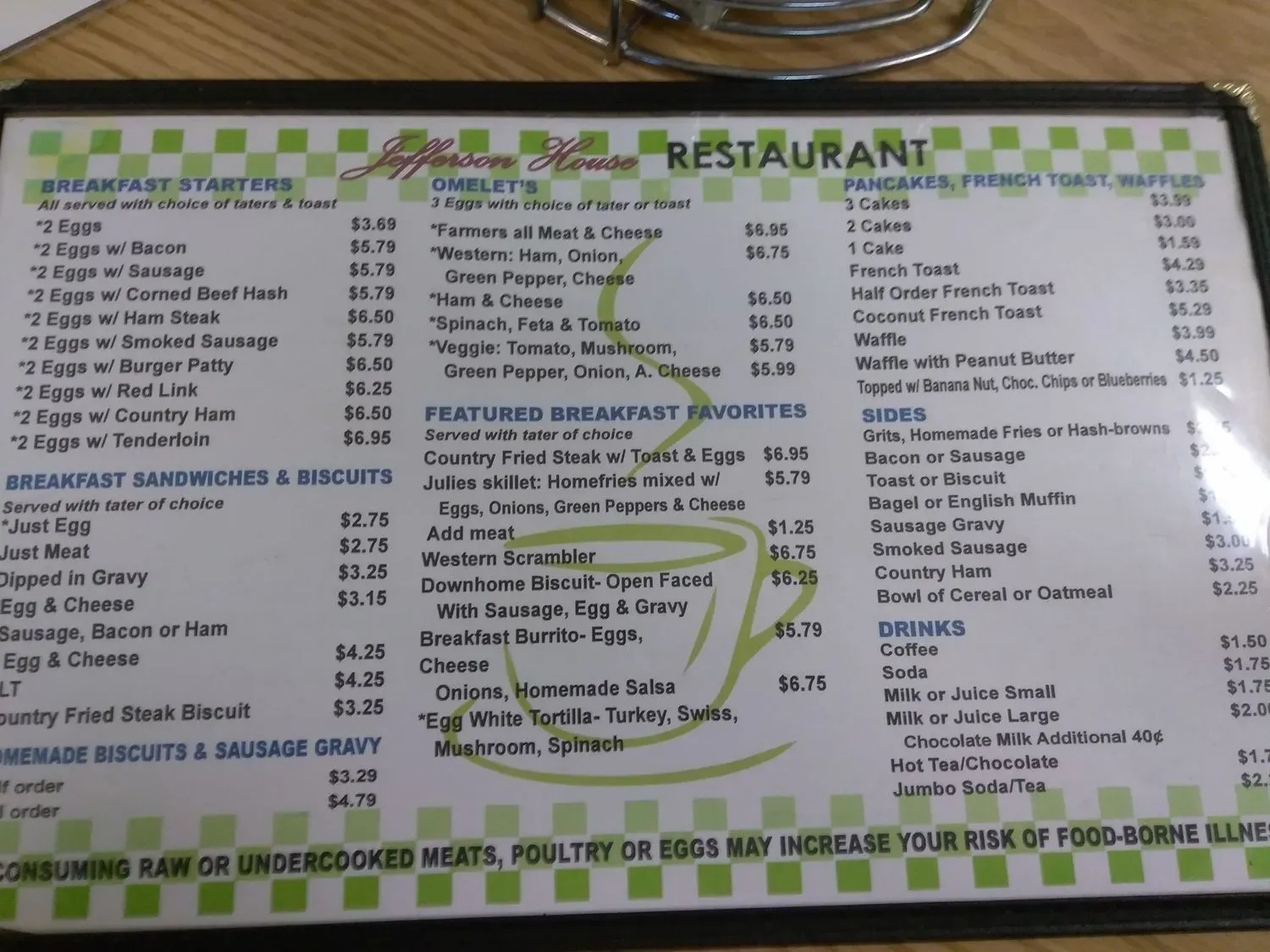 Menu 5