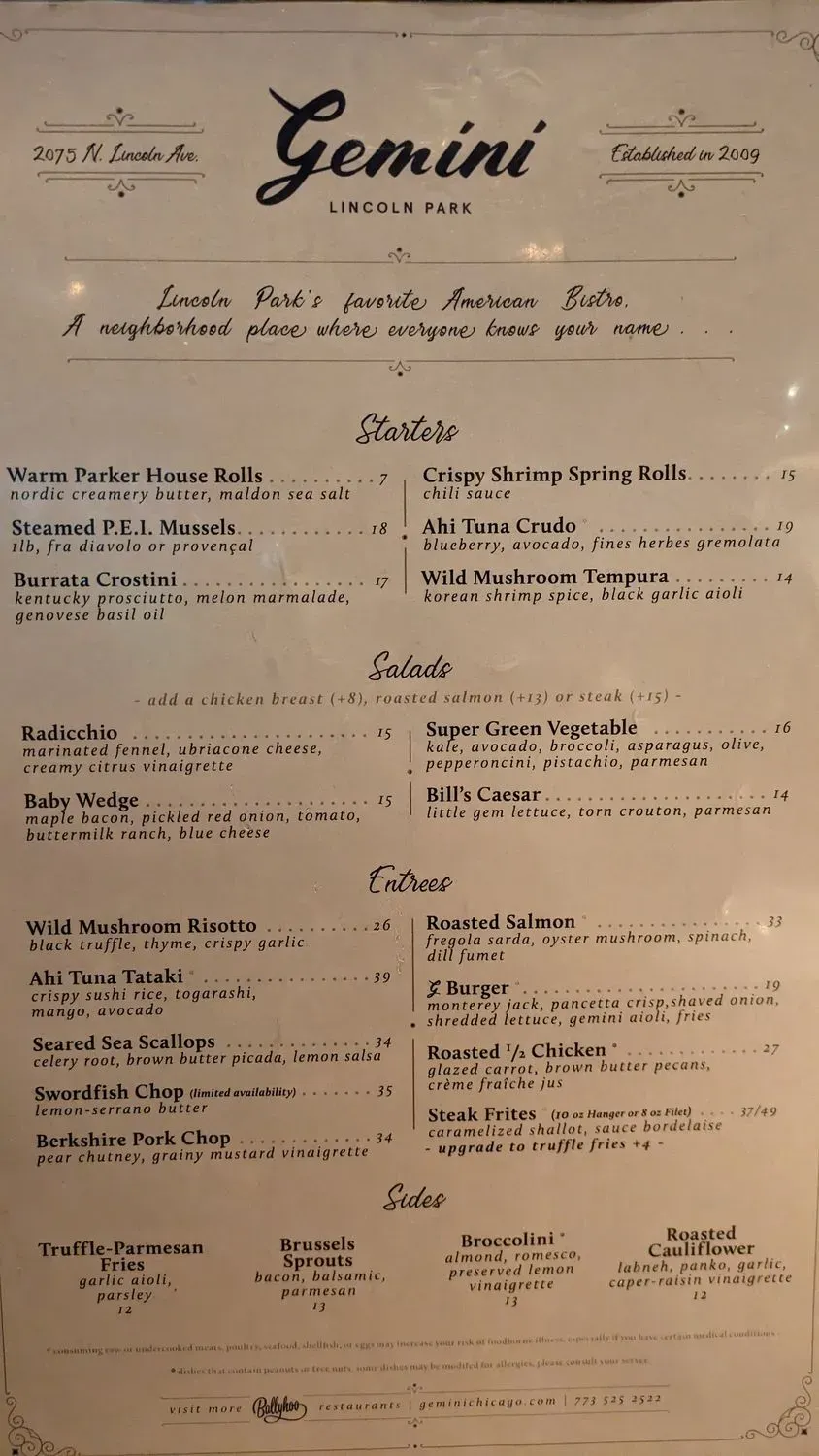 Menu 1