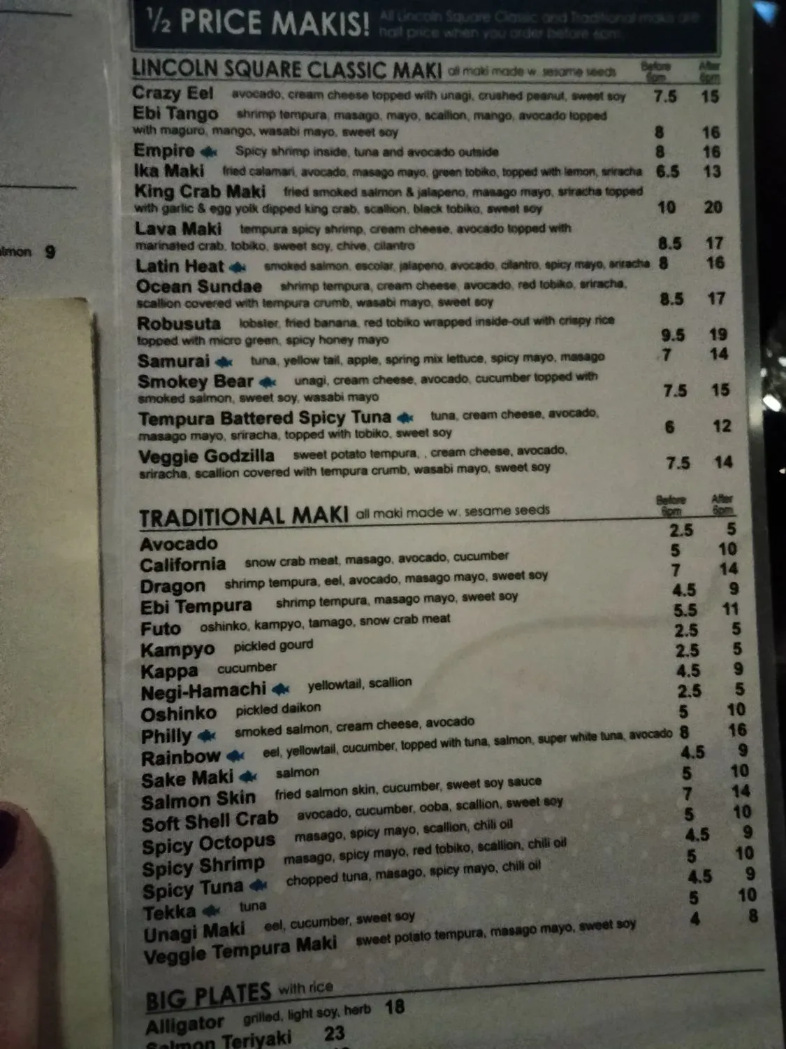 Menu 3