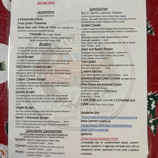 Menu 2