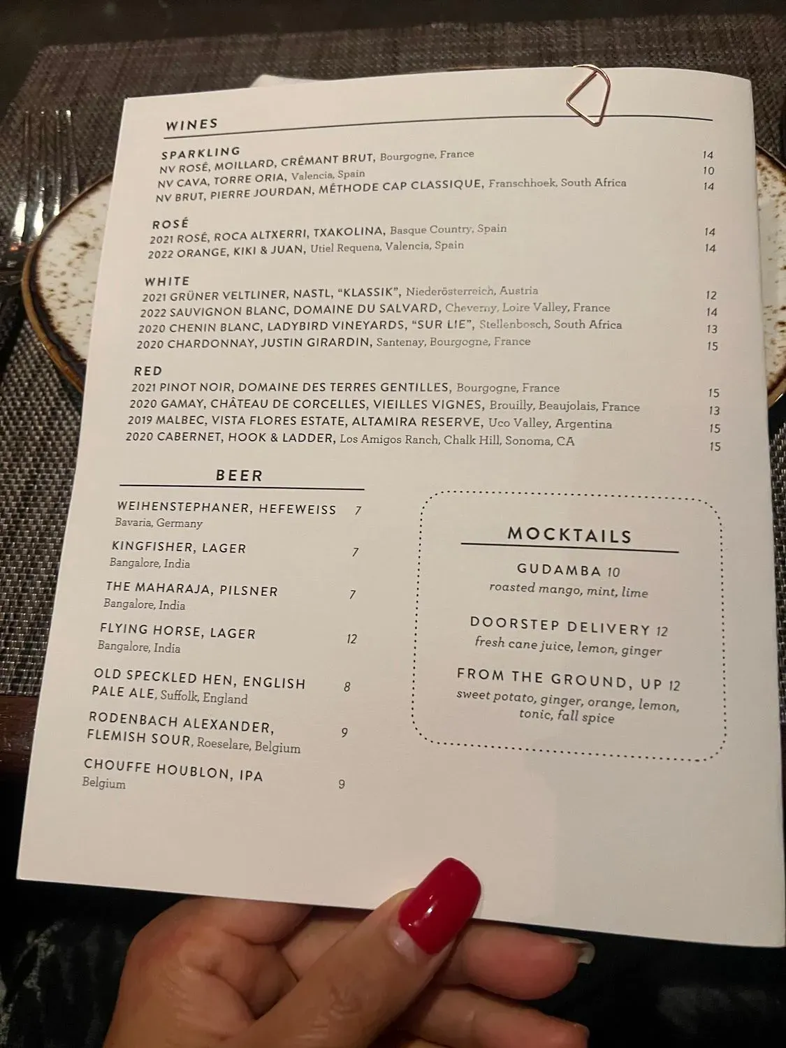 Menu 6