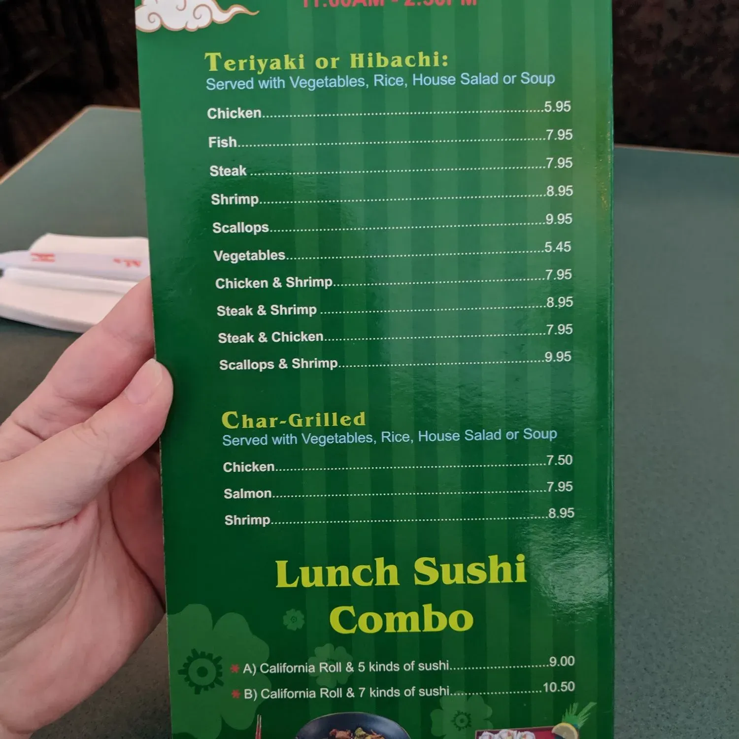 Menu 3