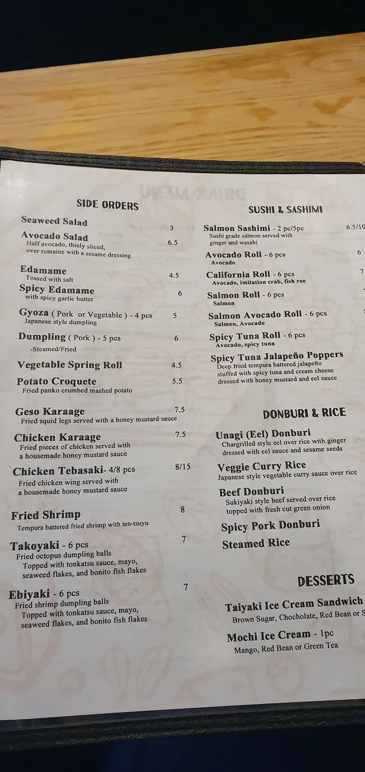 Menu 6