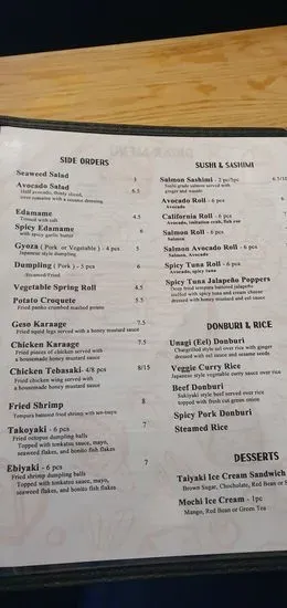 Menu 5