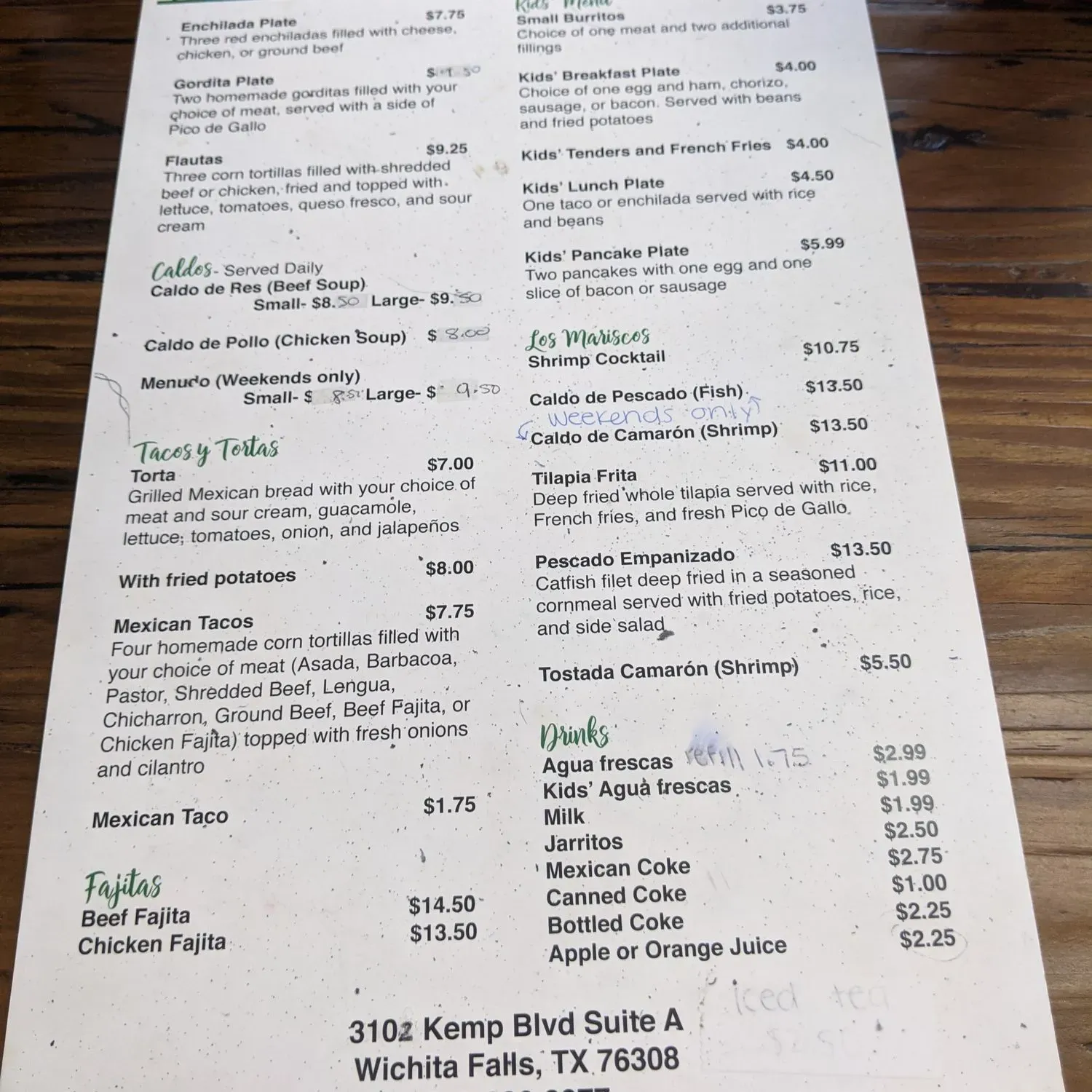 Menu 1