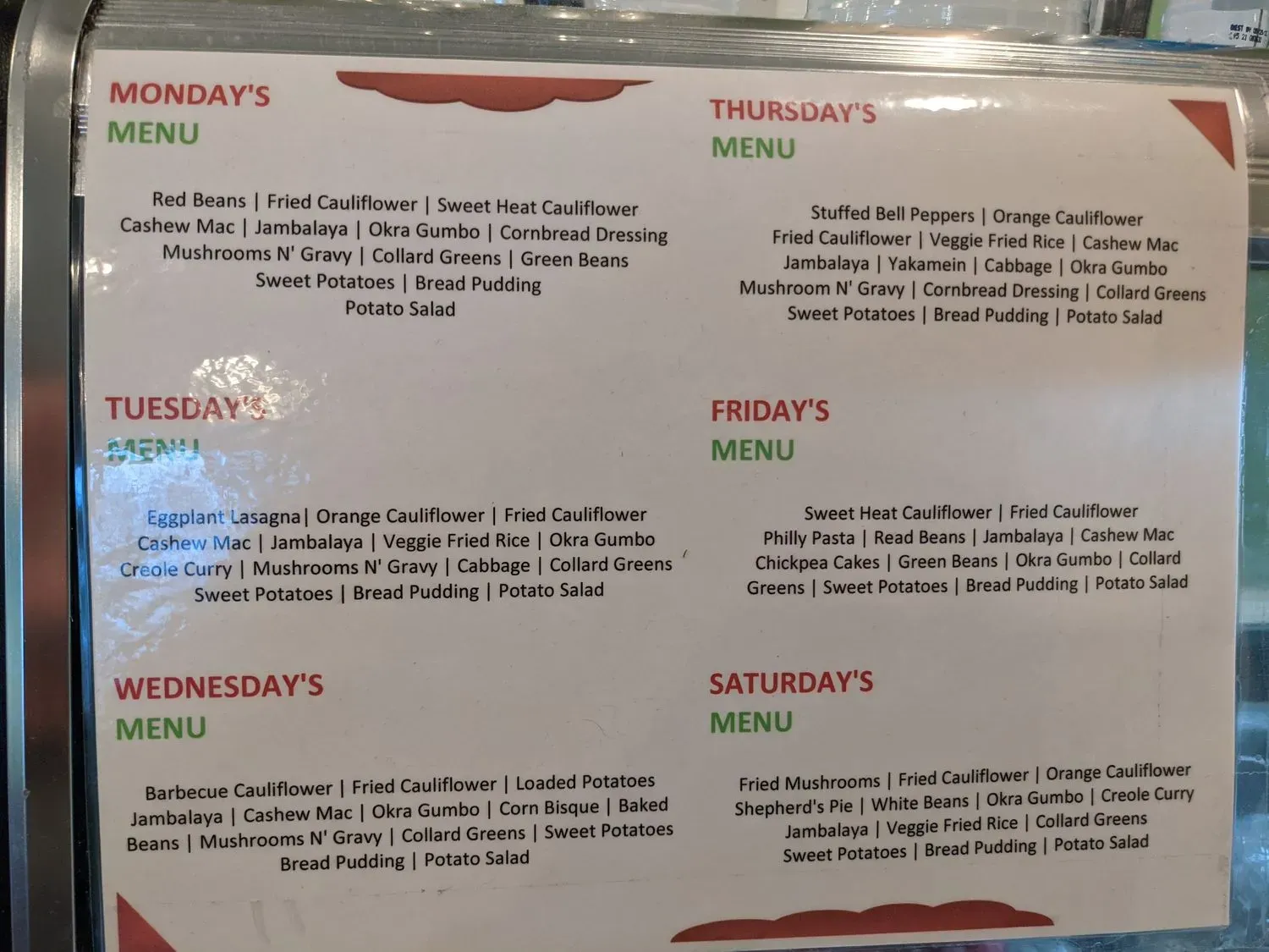 Menu 6