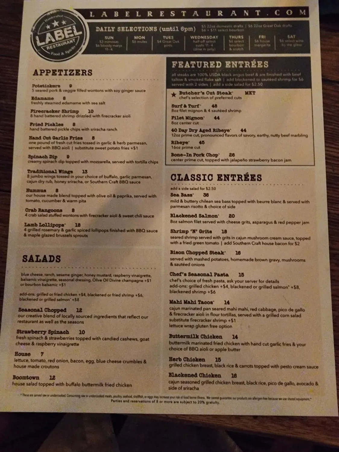 Menu 6