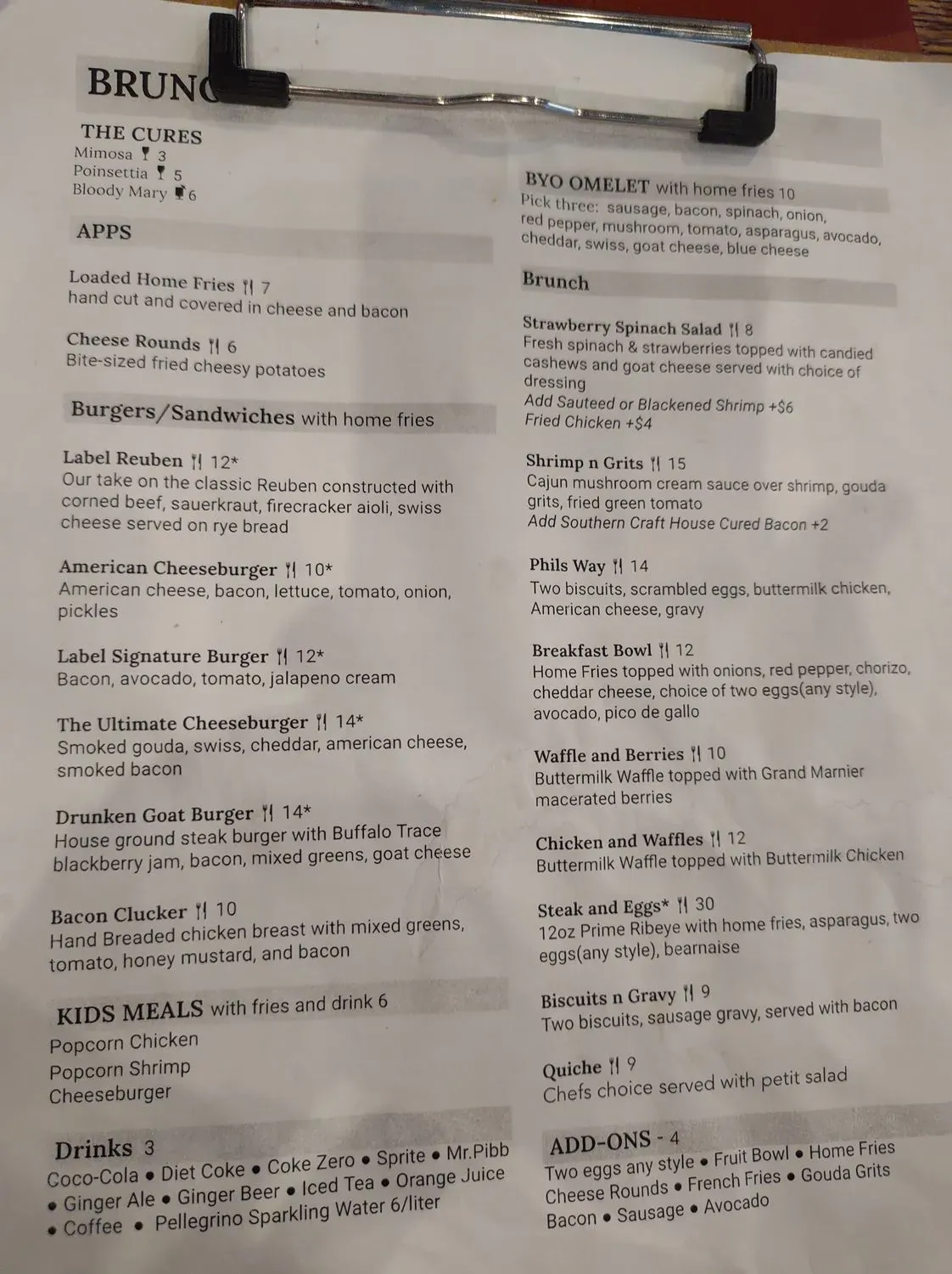 Menu 5