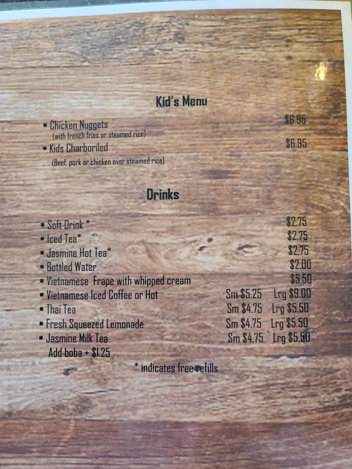 Menu 5