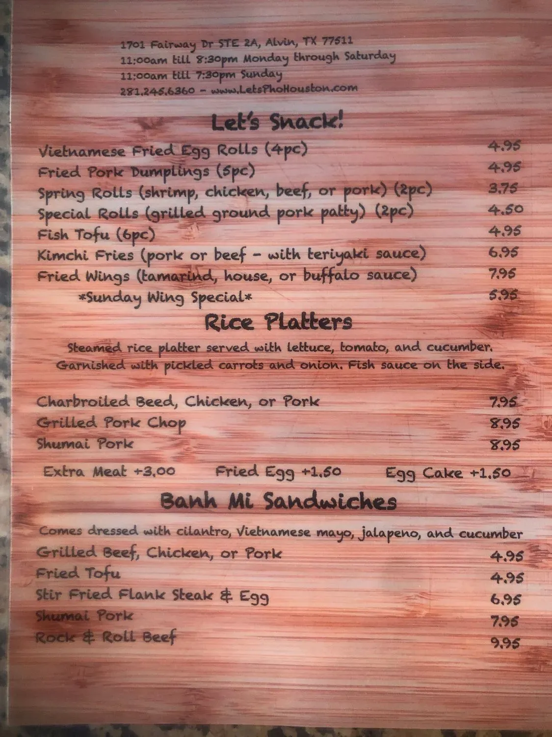 Menu 1