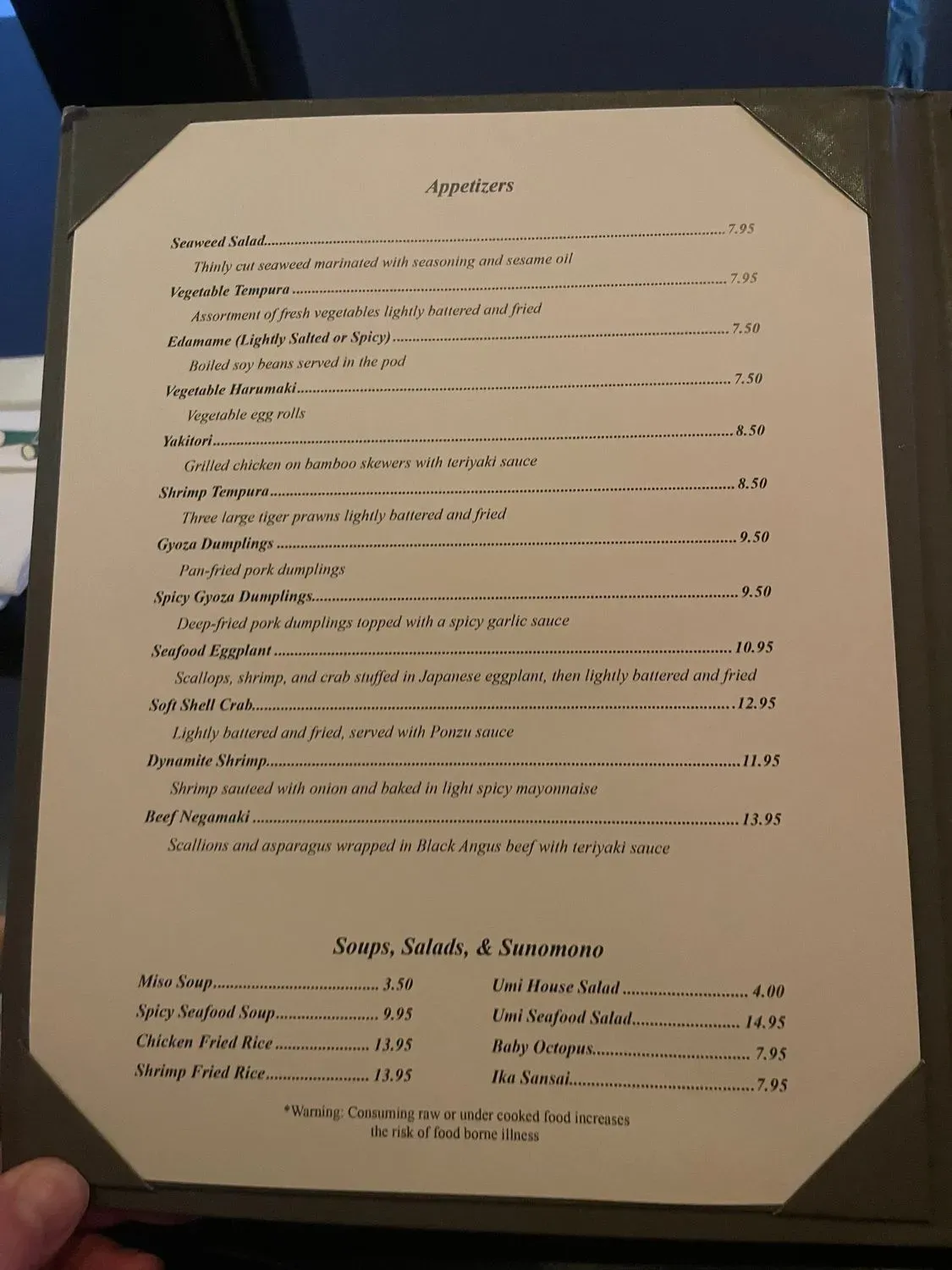 Menu 5