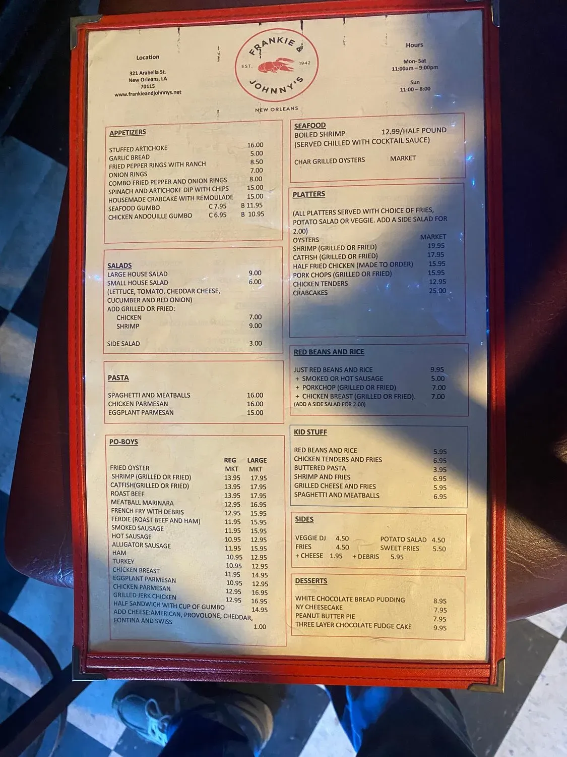 Menu 5