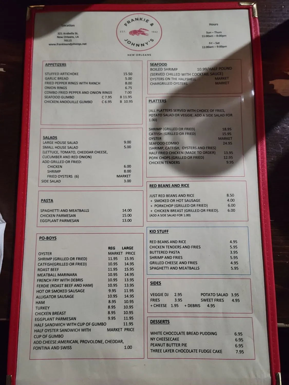 Menu 6