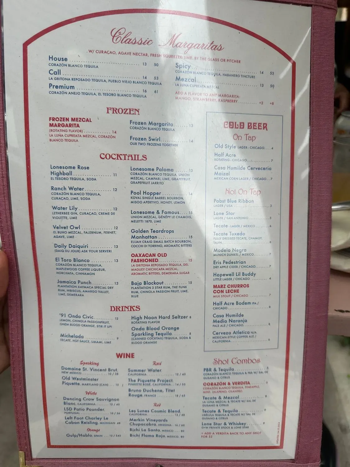 Menu 2