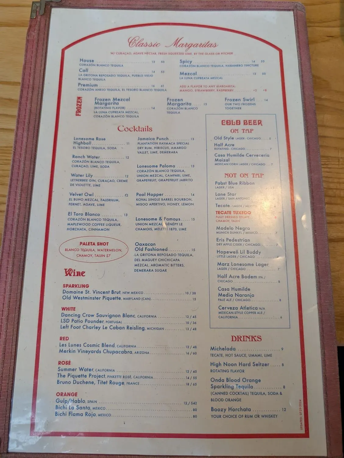 Menu 4