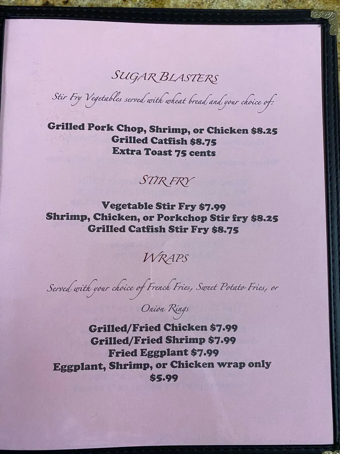 Menu 4