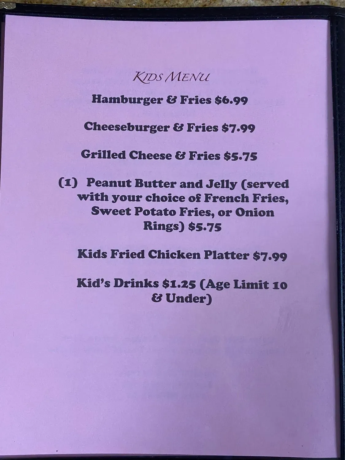 Menu 3