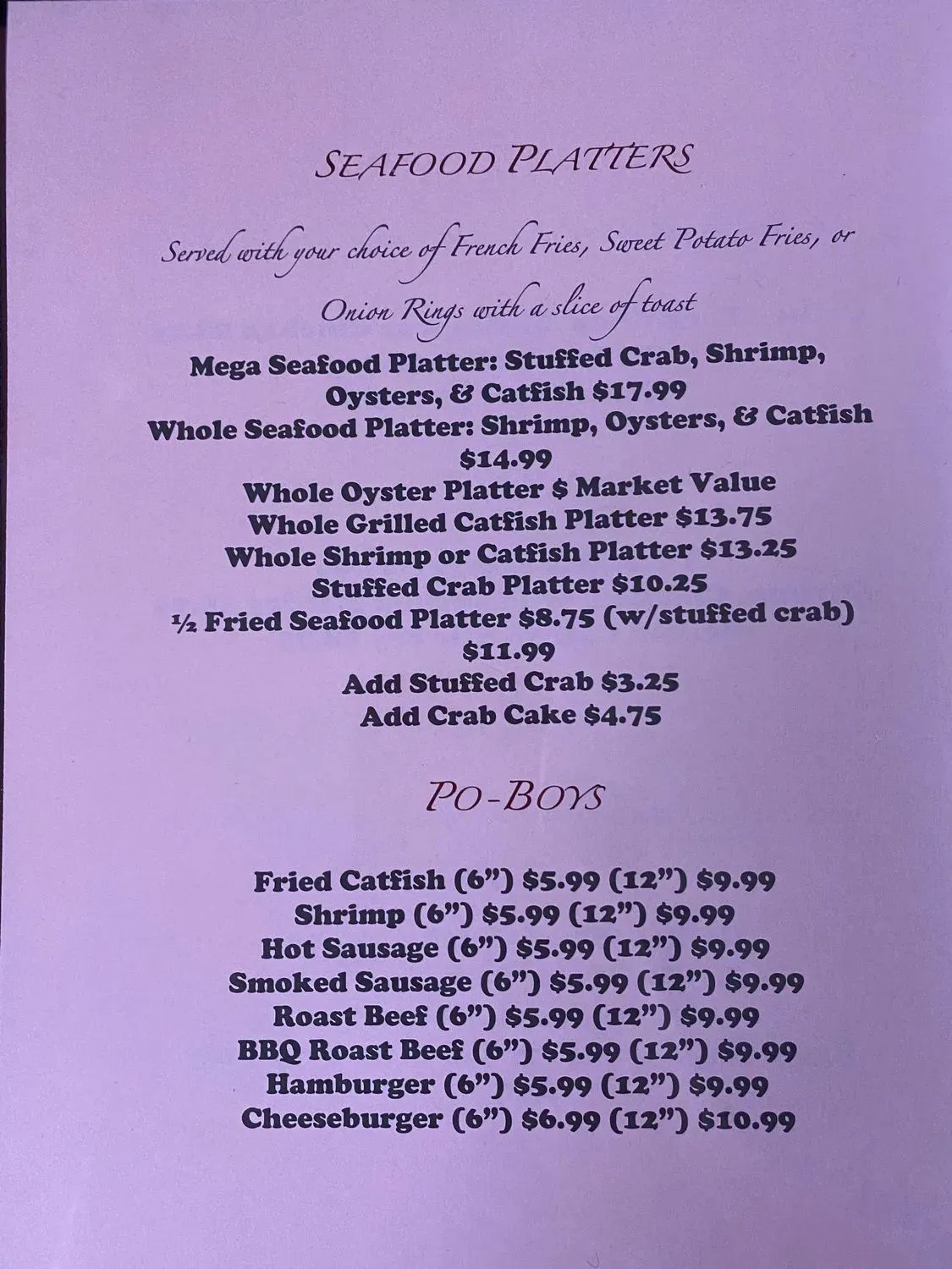 Menu 1