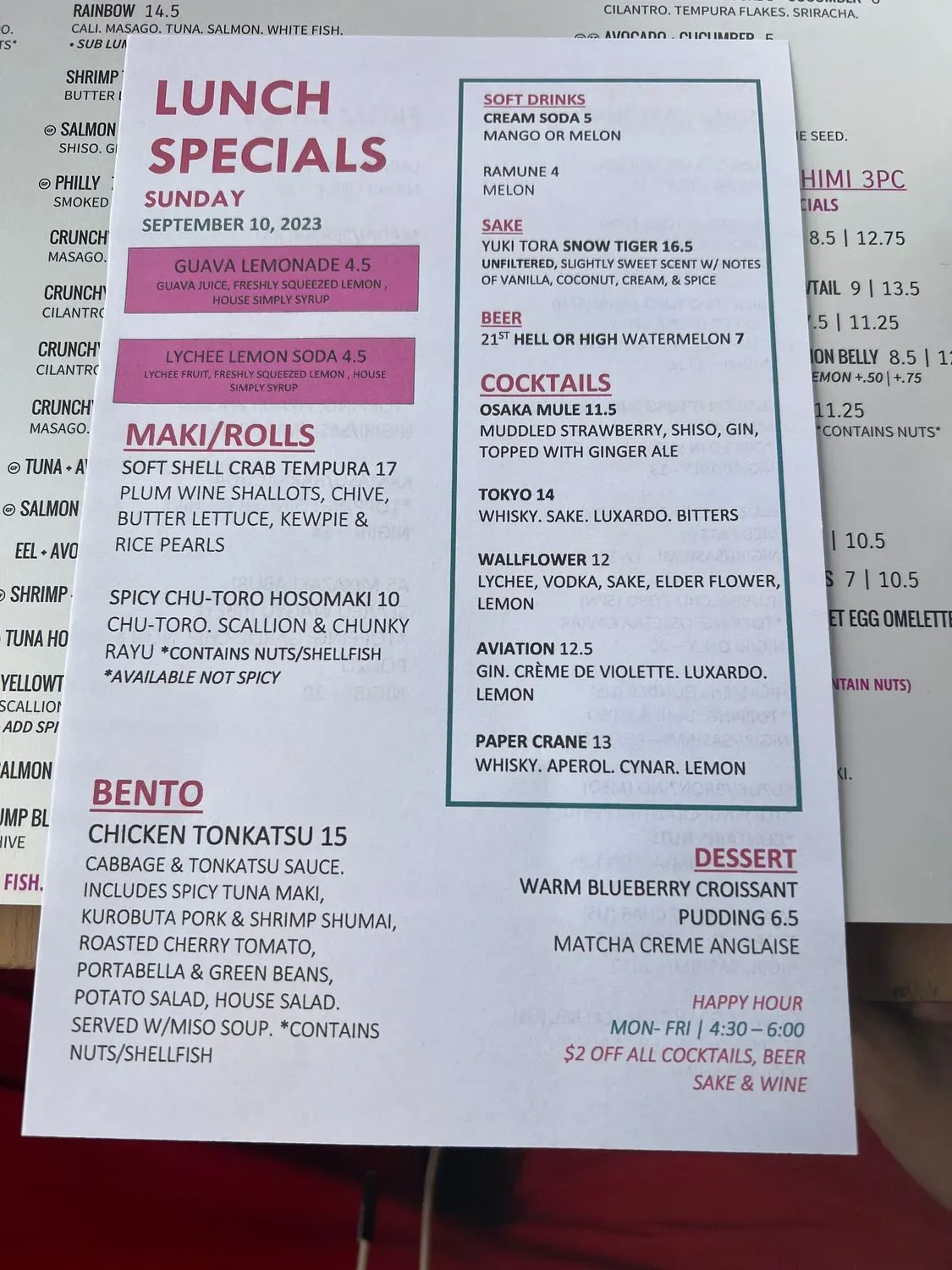 Menu 4