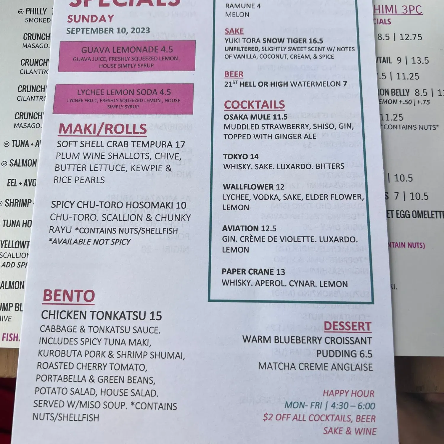 Menu 3