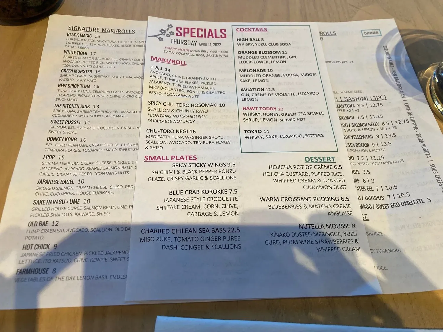 Menu 6