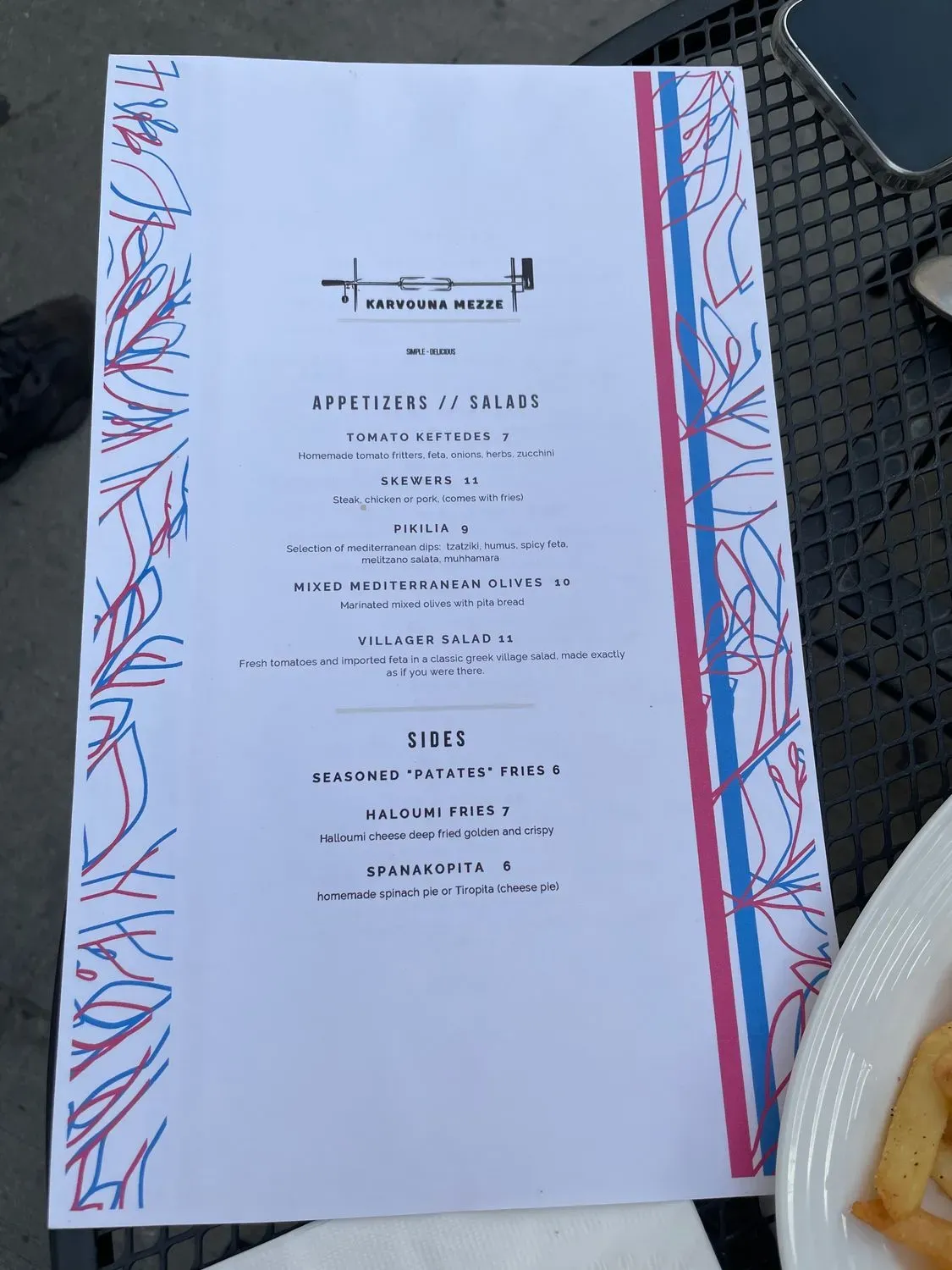 Menu 5