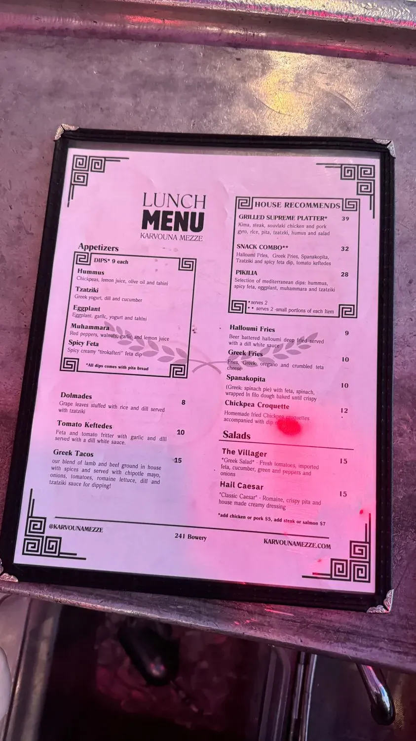 Menu 4