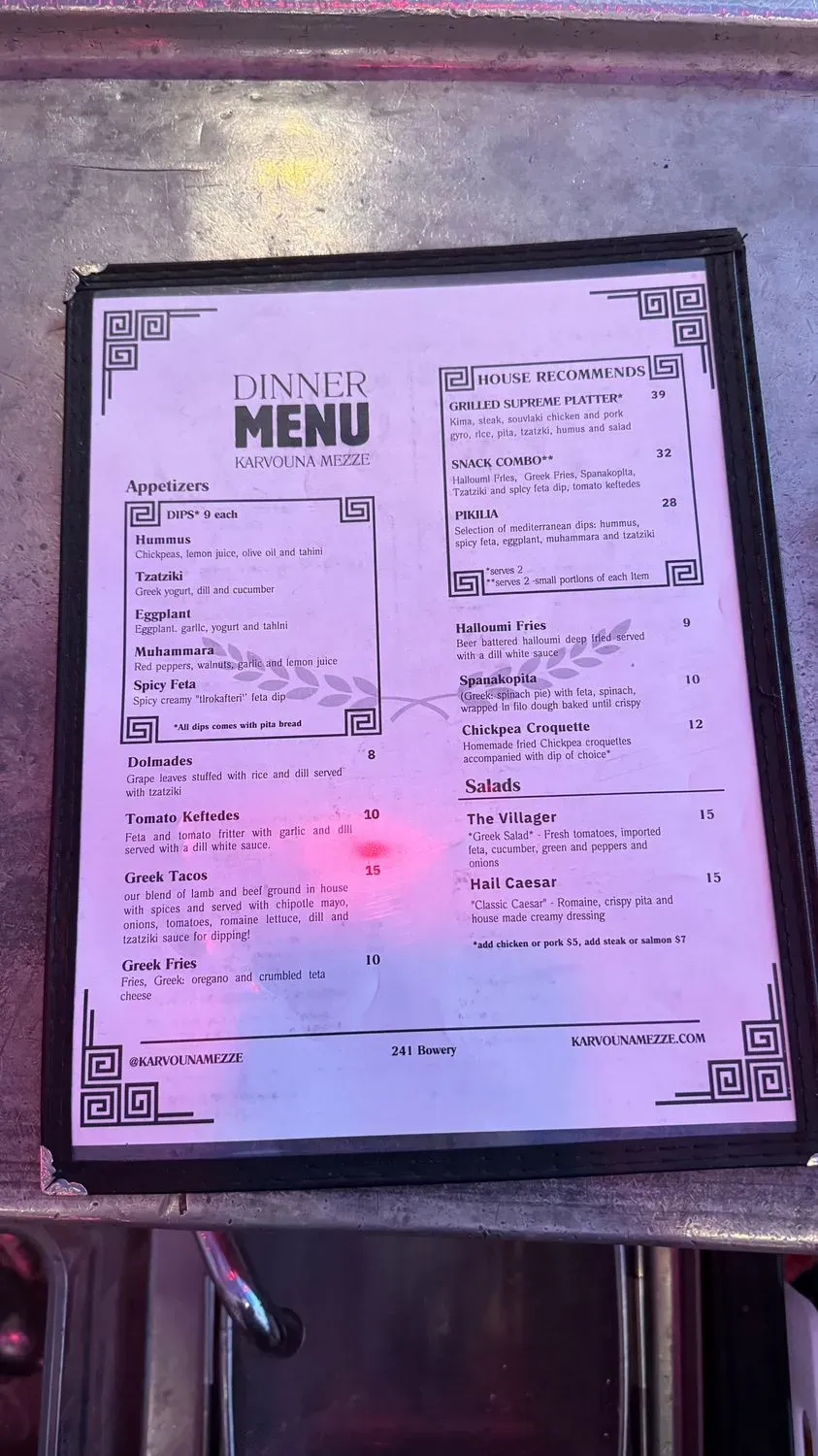 Menu 3