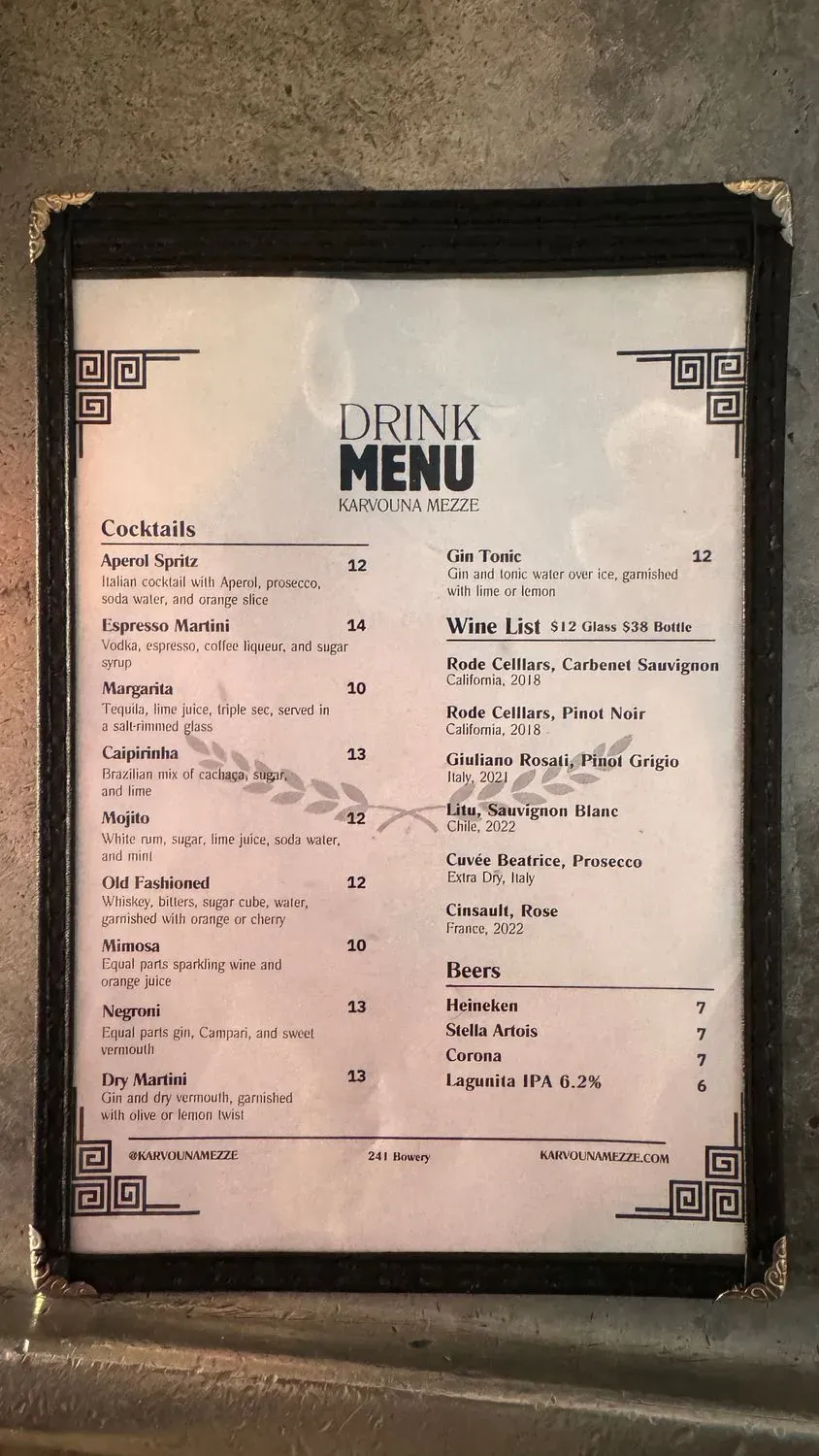 Menu 6