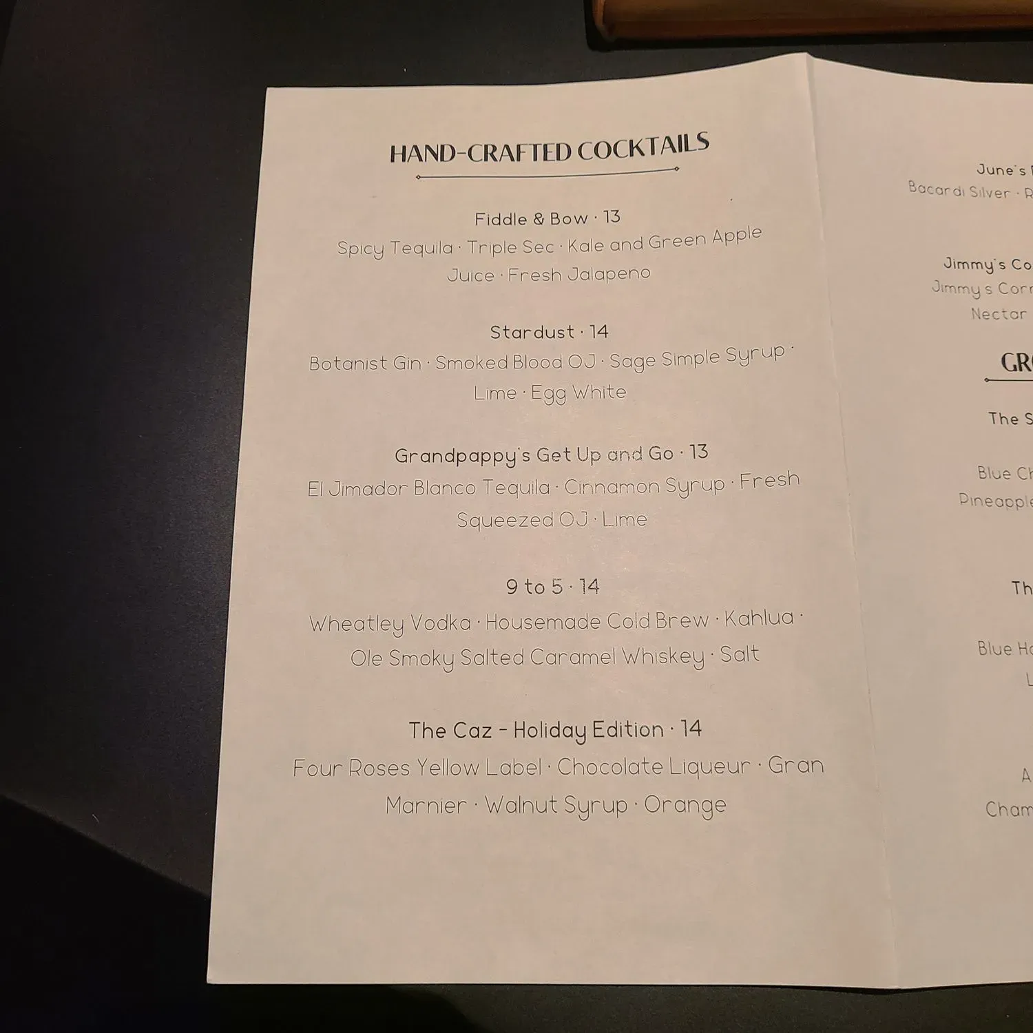 Menu 2