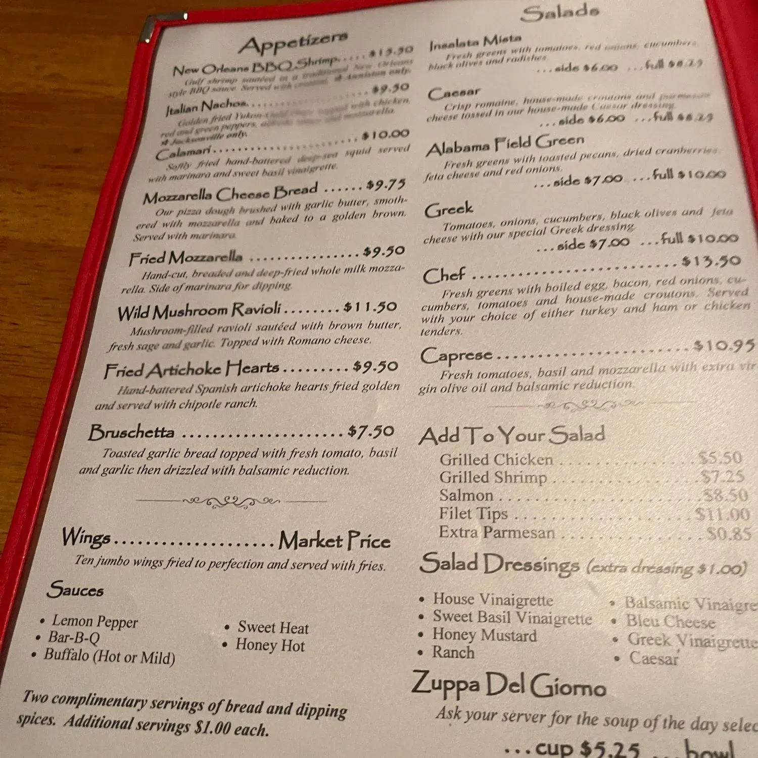 Menu 1