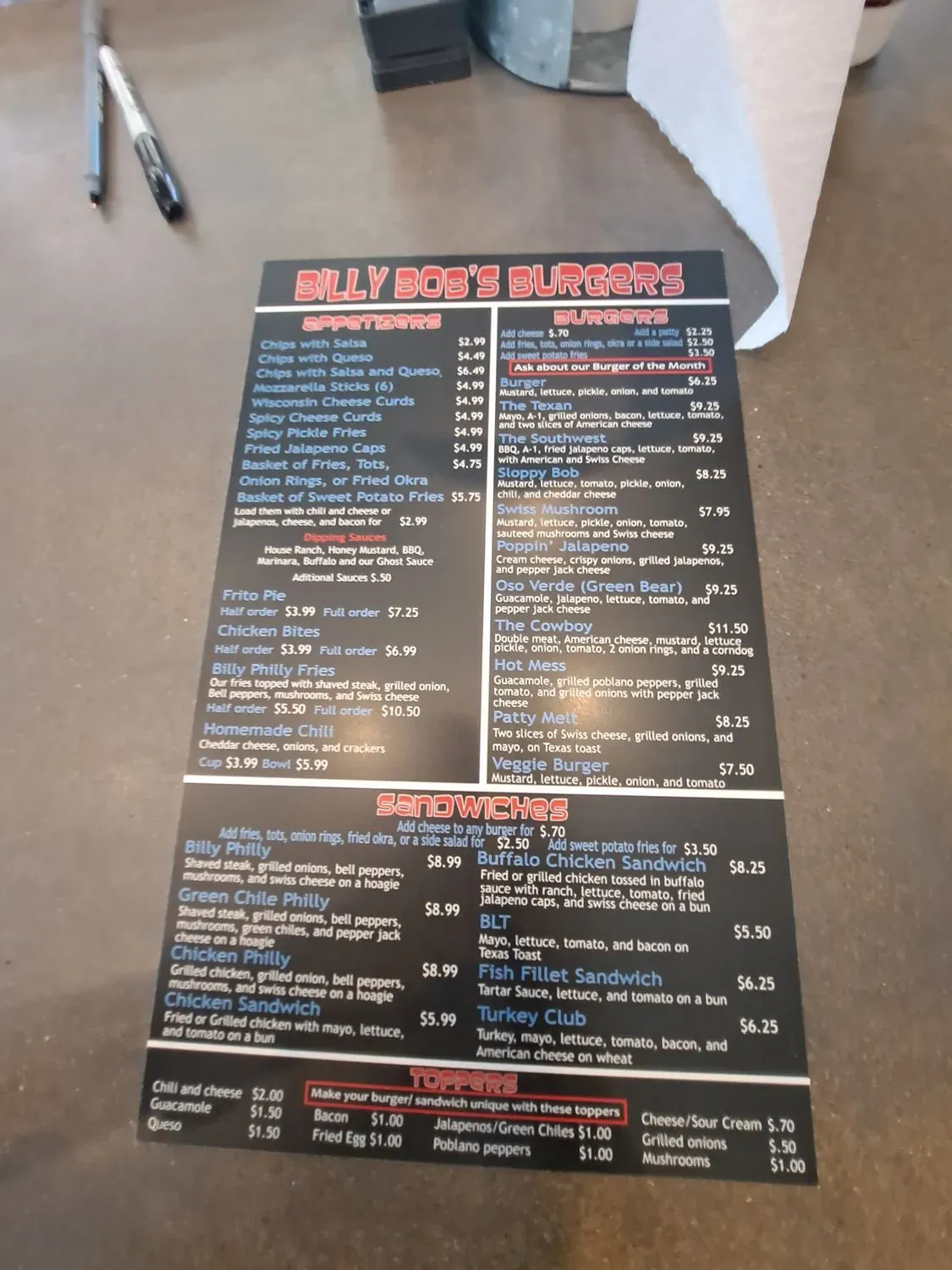 Menu 6