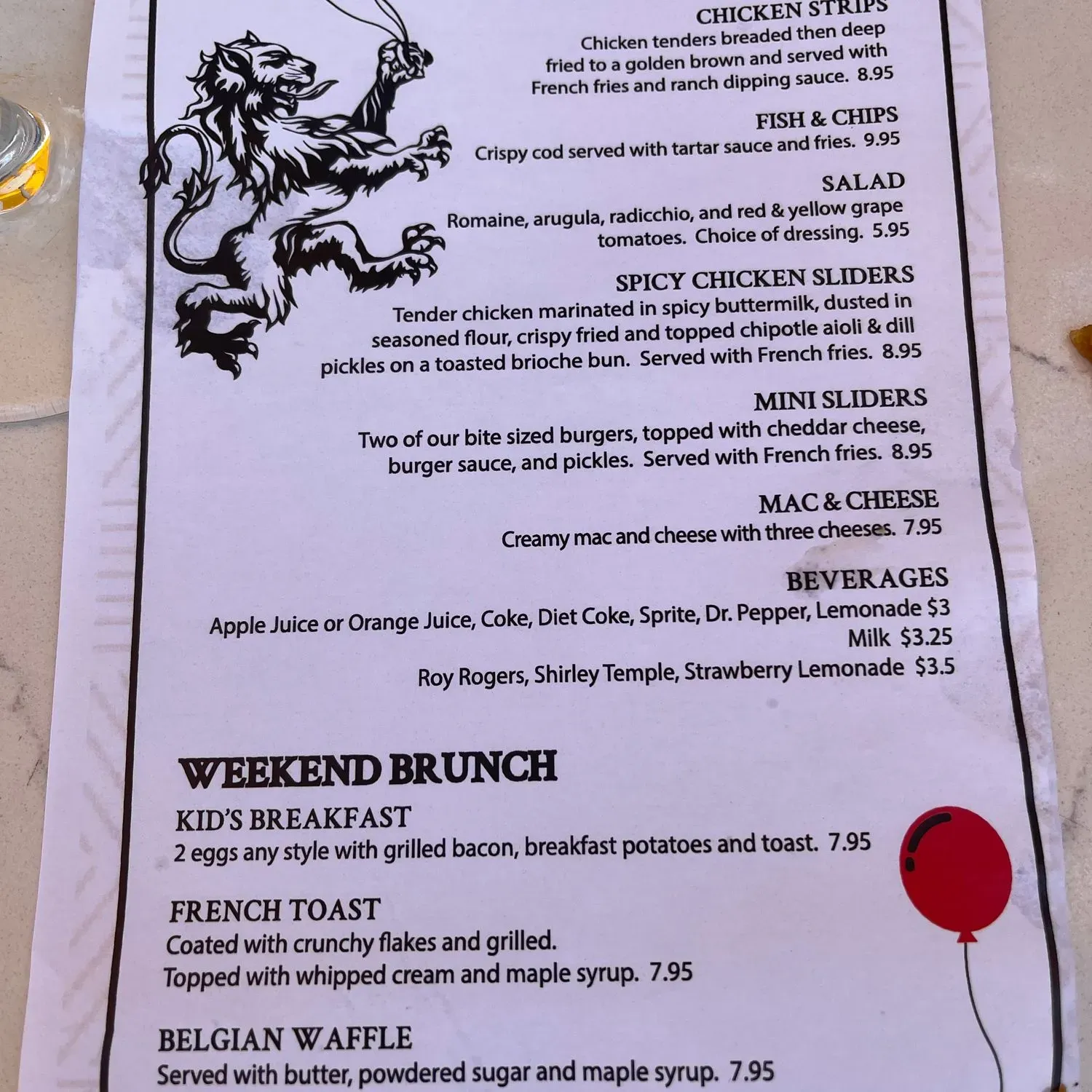 Menu 1