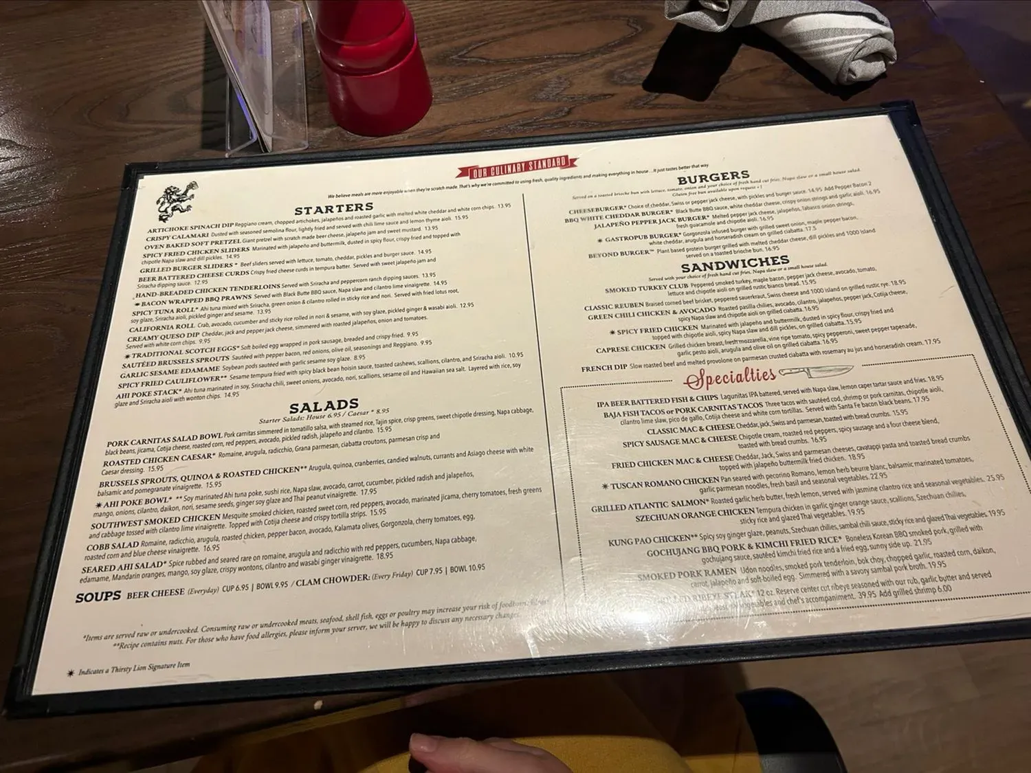 Menu 5