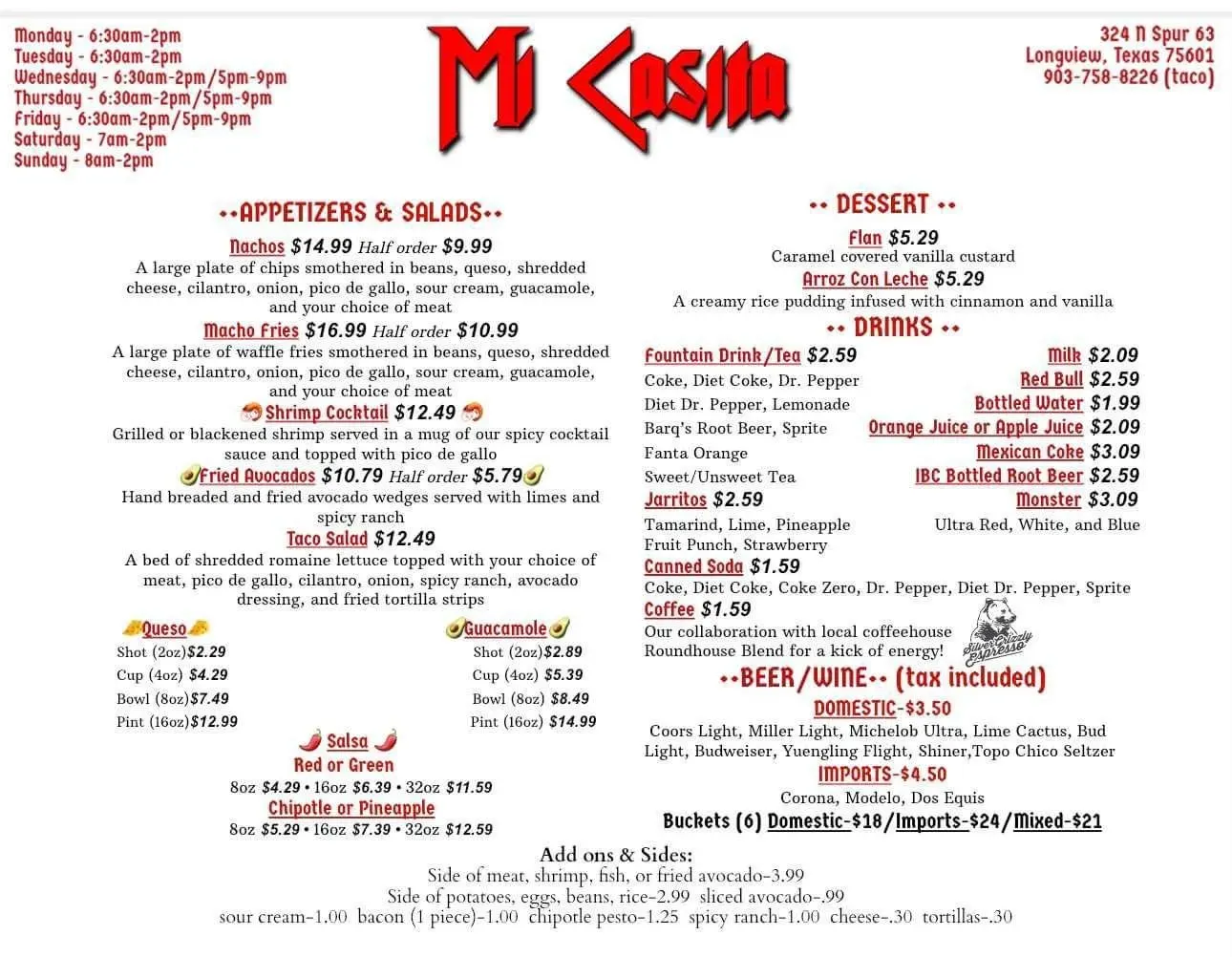 Menu 1