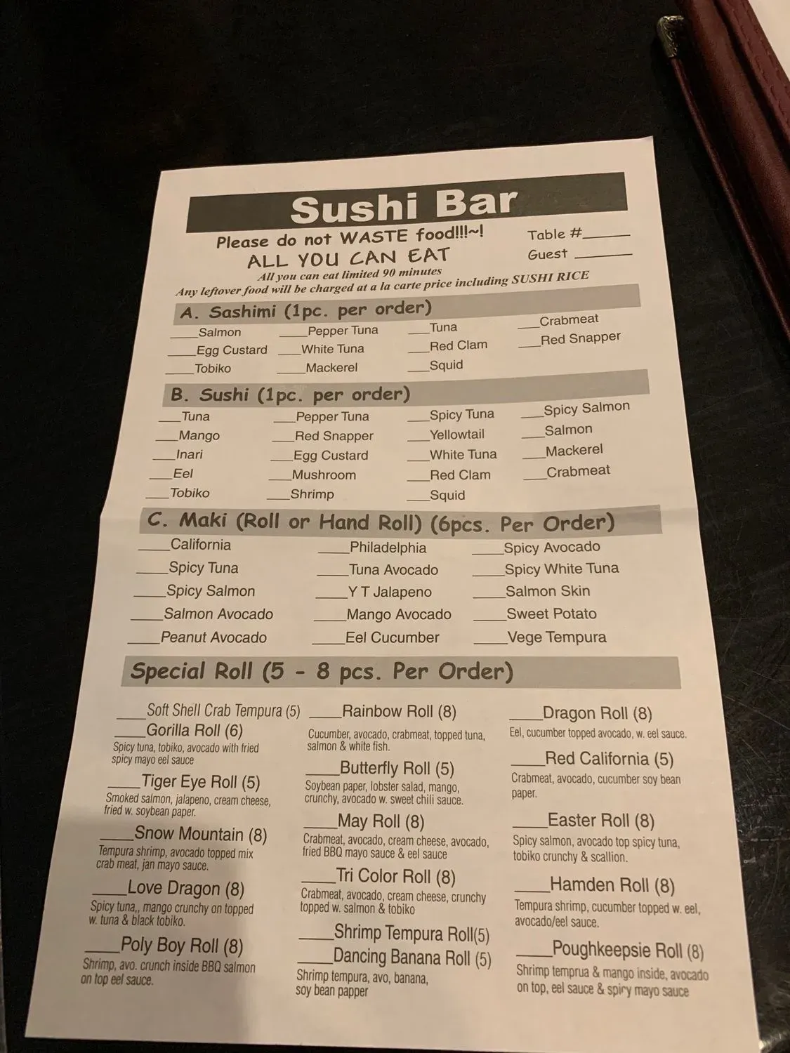 Menu 4