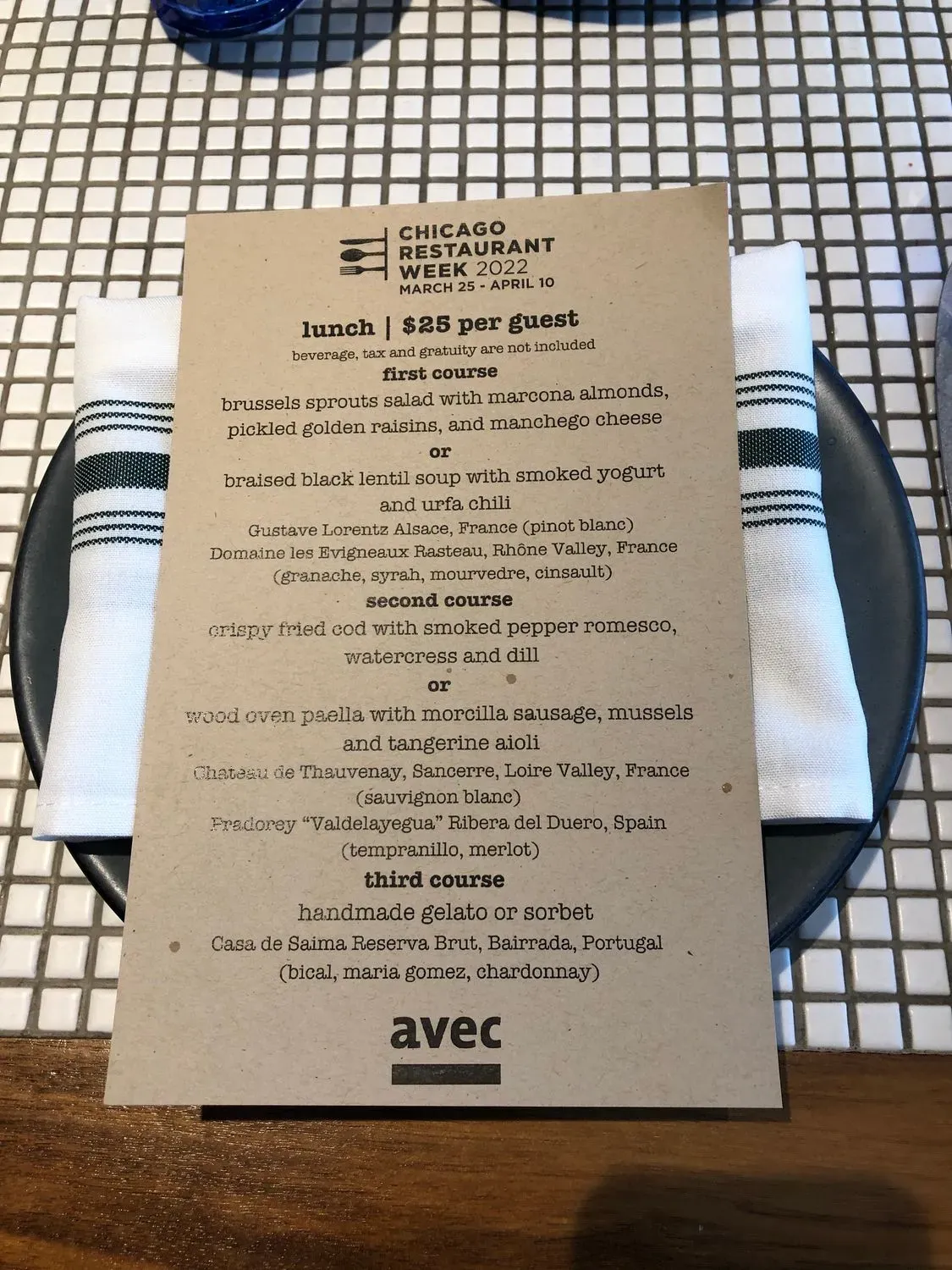 Menu 5