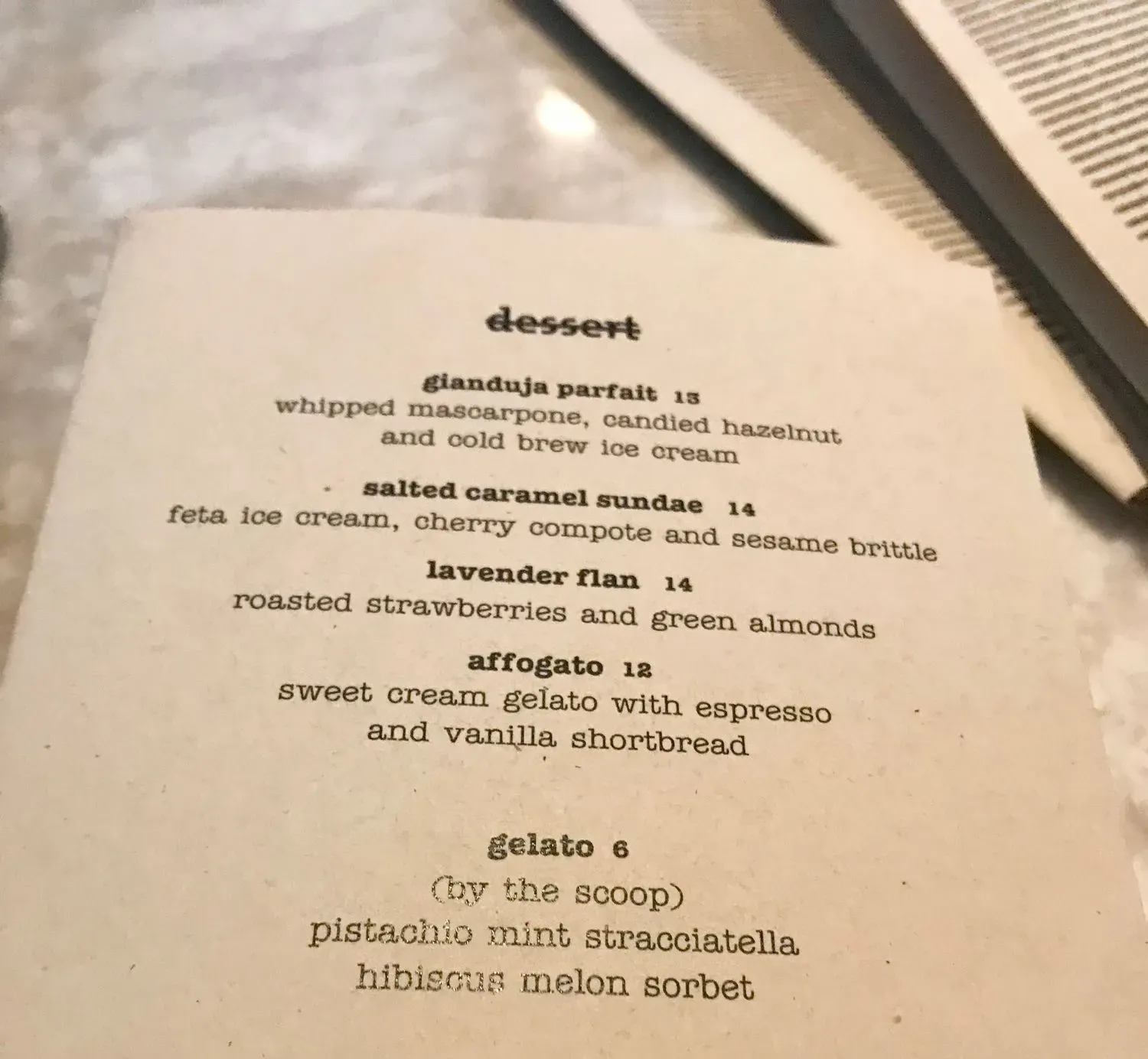 Menu 5