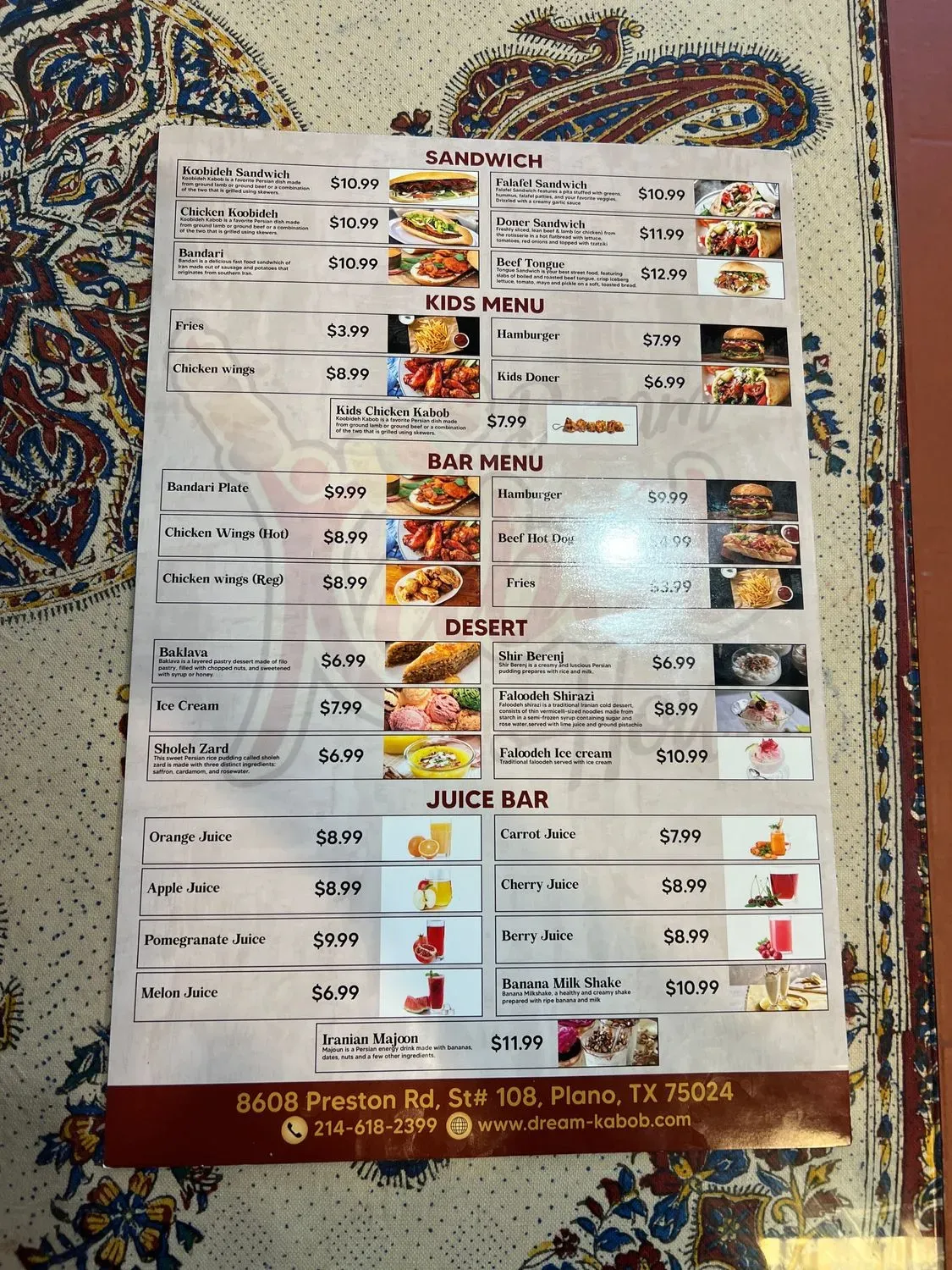 Menu 4